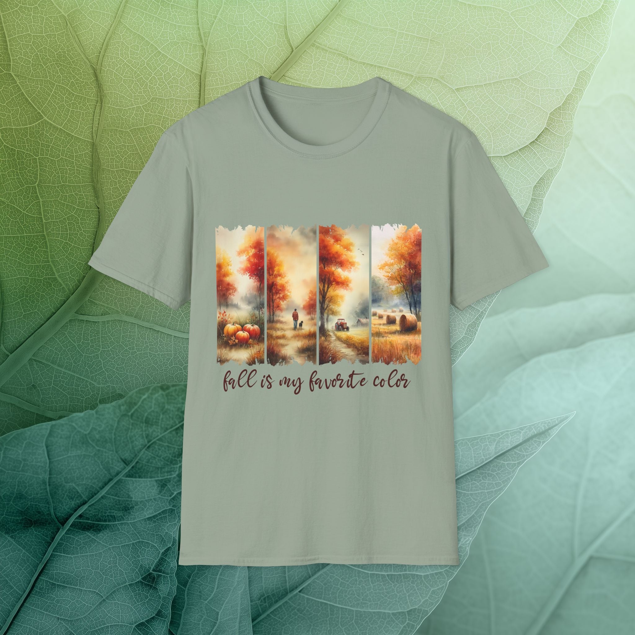 Fall is My Favorite Color Farm Scene T-Shirt
