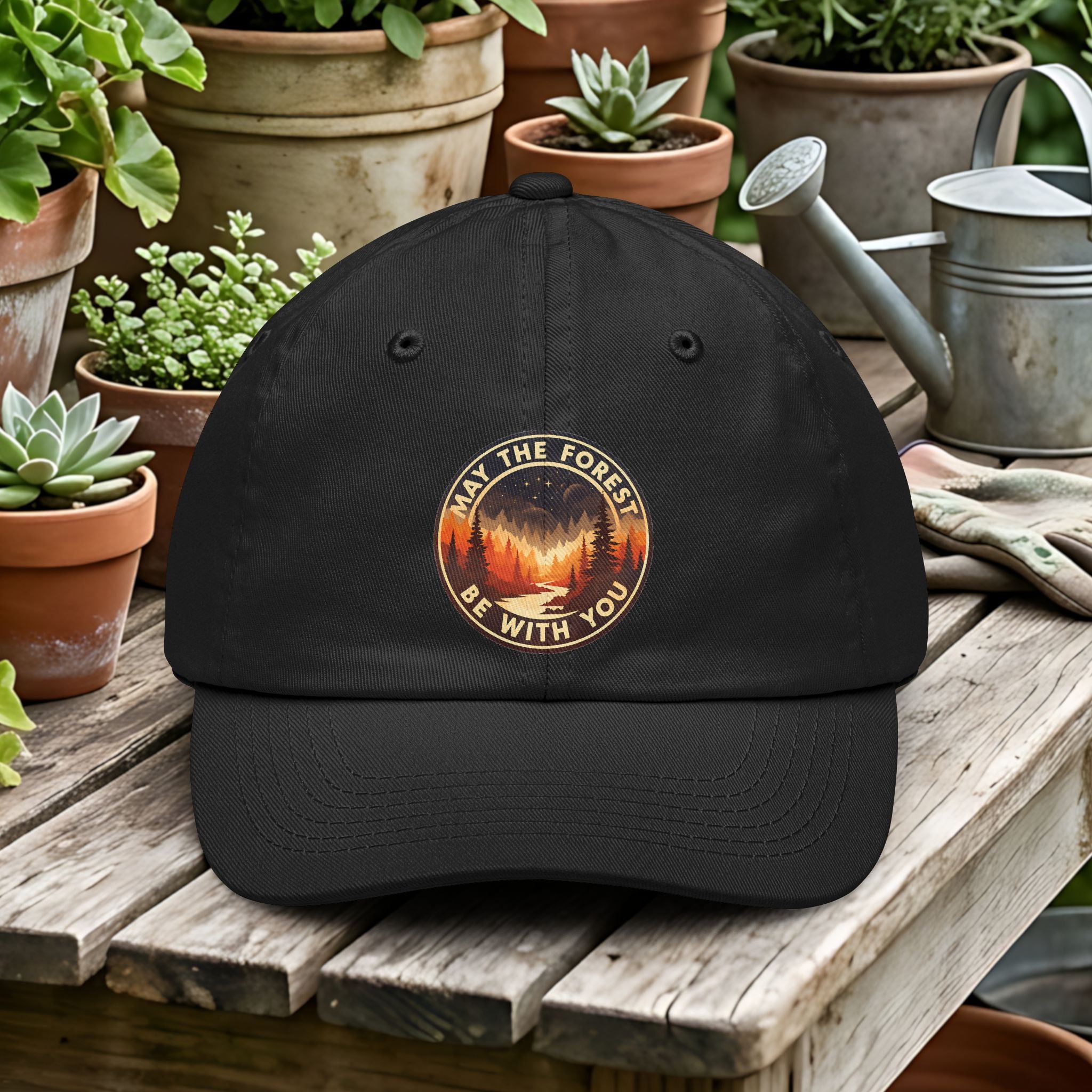 Retro Sci-Fi May the Forest Be With You Dad Hat
