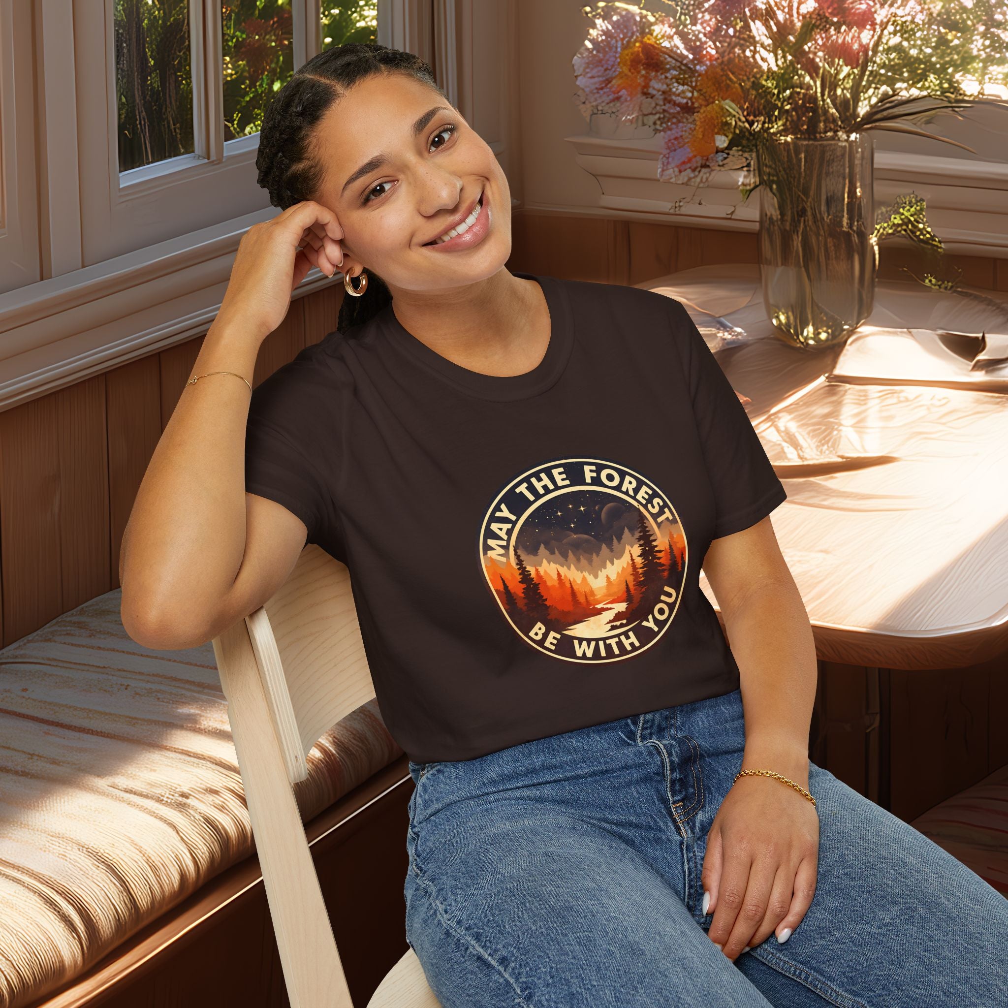 May the Forest Be With You Retro Sci-Fi Forest Shirt