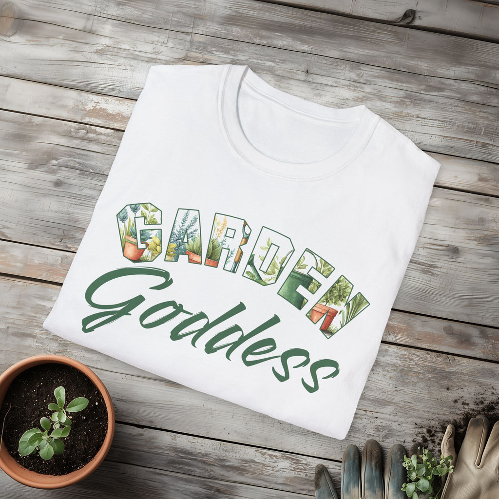 Garden Goddess T-Shirt for Plant Lovers and Gardeners