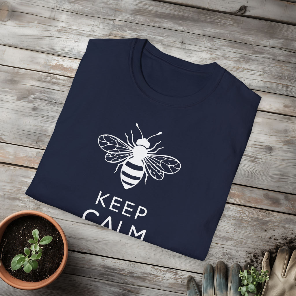 Keep Calm and Bee Strong Motivational T-Shirt