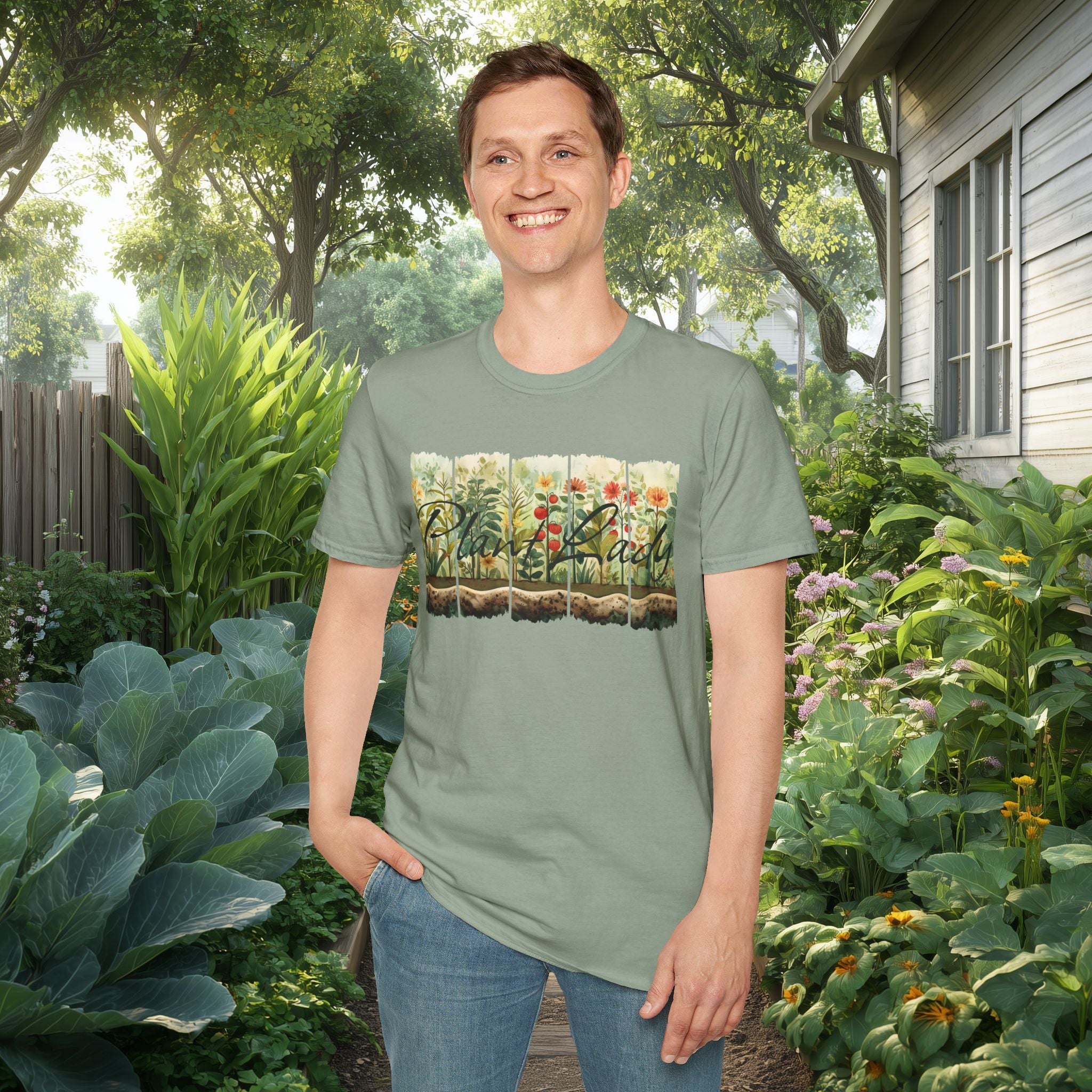 Plant Lady Backyard Gardener T-Shirt for