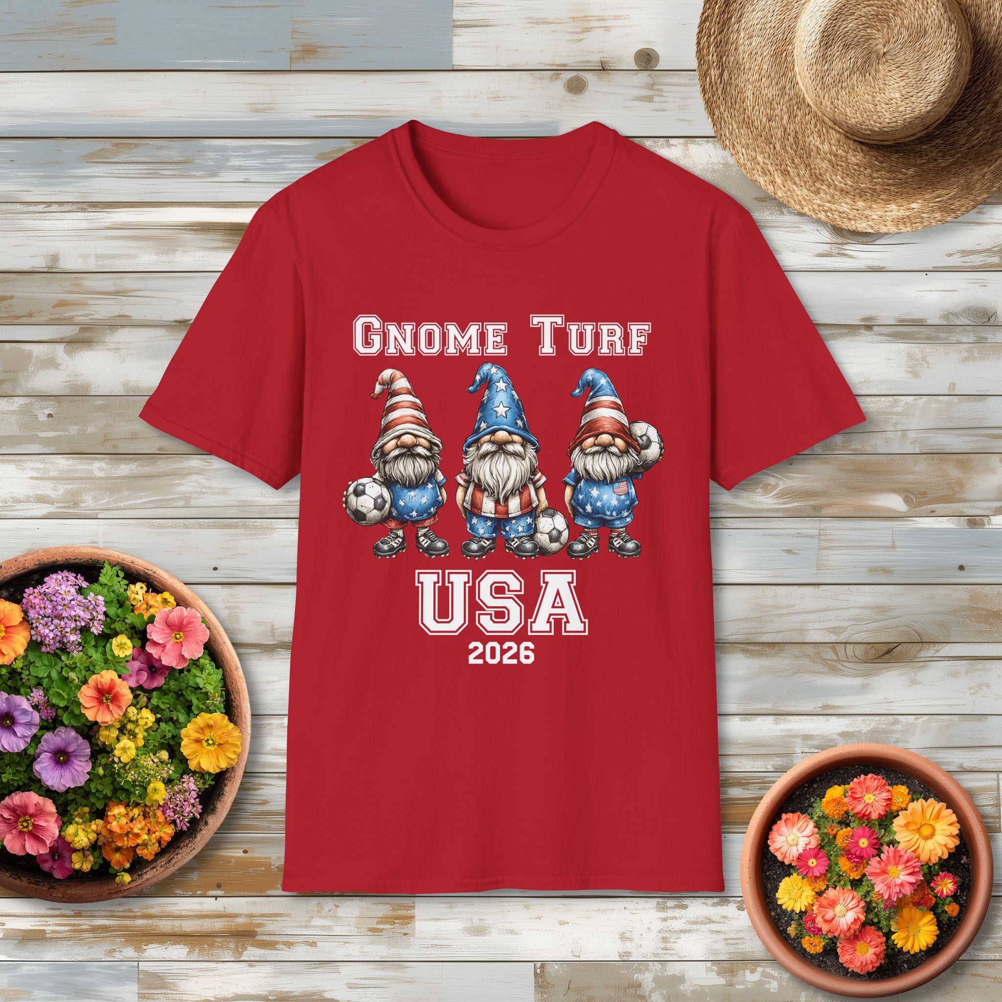 Gnome Turf USA 2026 Soccer Gnome T-Shirt
