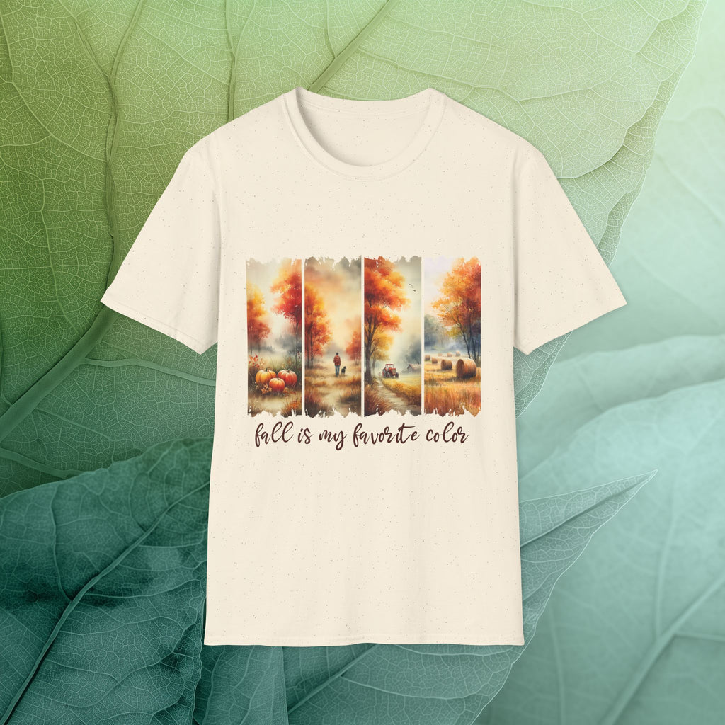 Fall is My Favorite Color Farm Scene T-Shirt