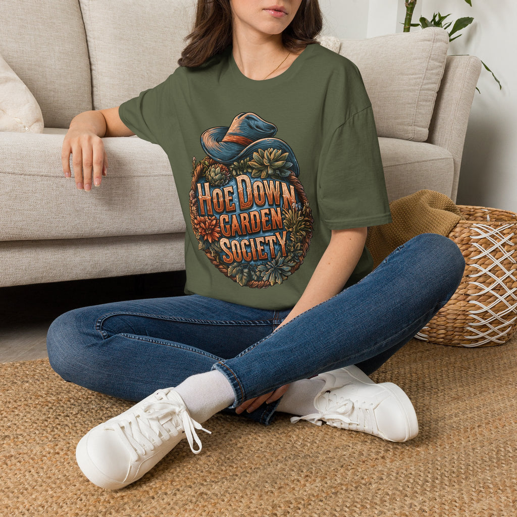 Retro Western Hoe Down Garden Club T-Shirt