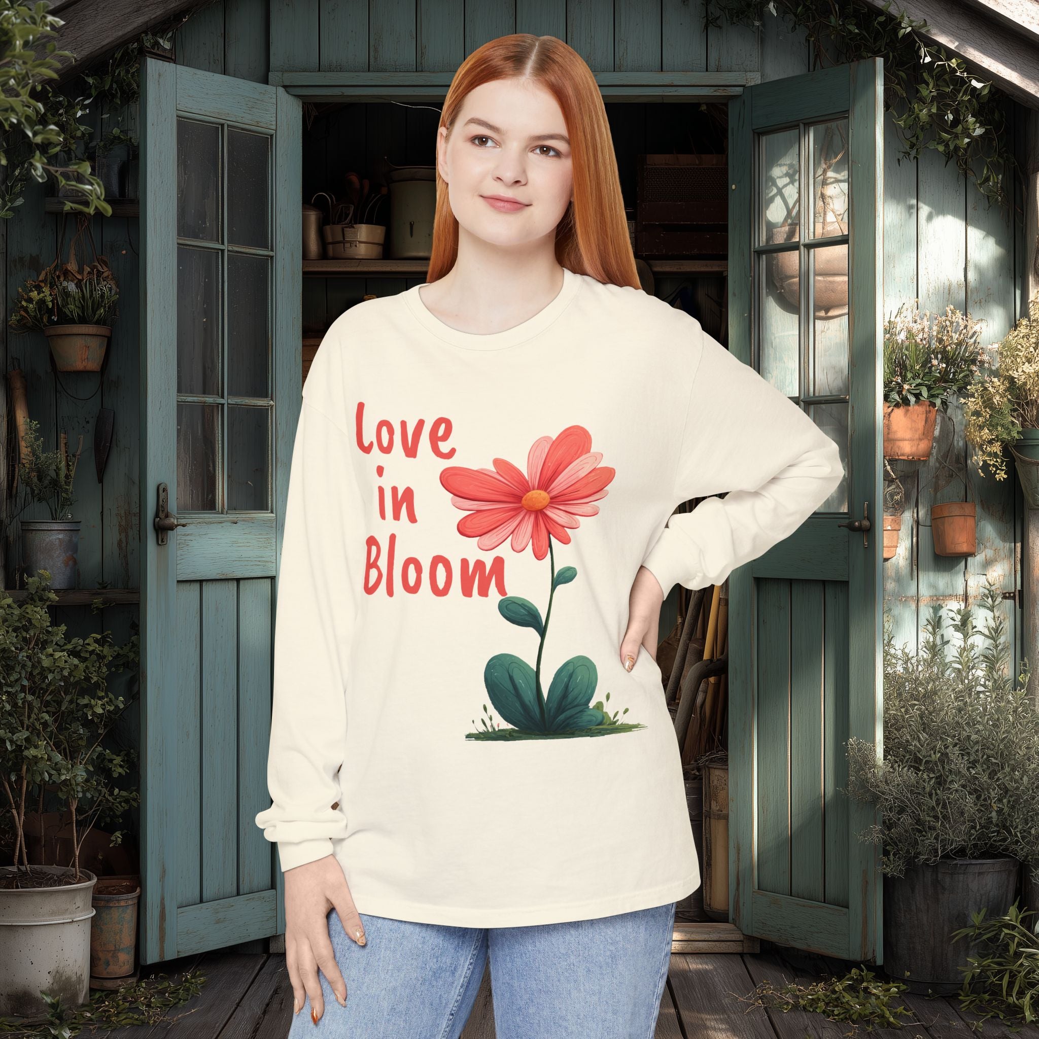 Love in Bloom Romantic Long Sleeve Tee