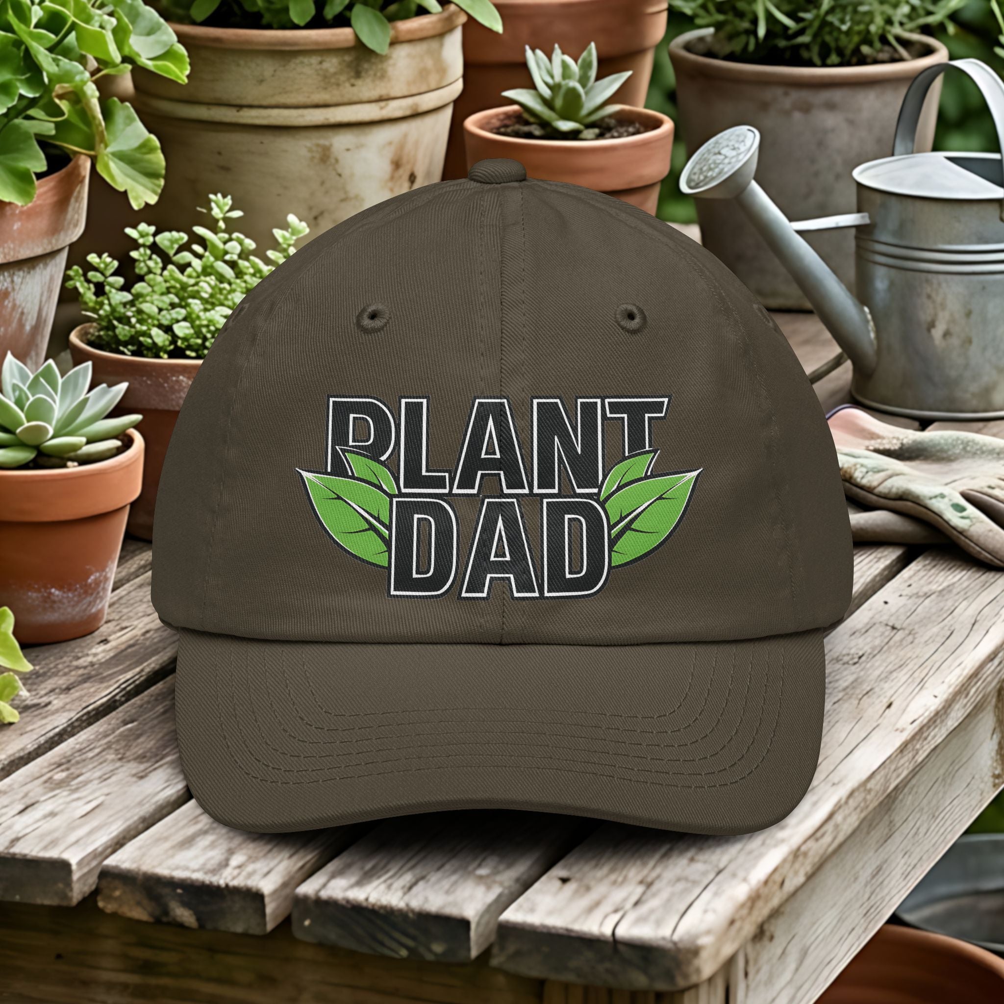 Plant Dad Collegiate Style Gardening Hat