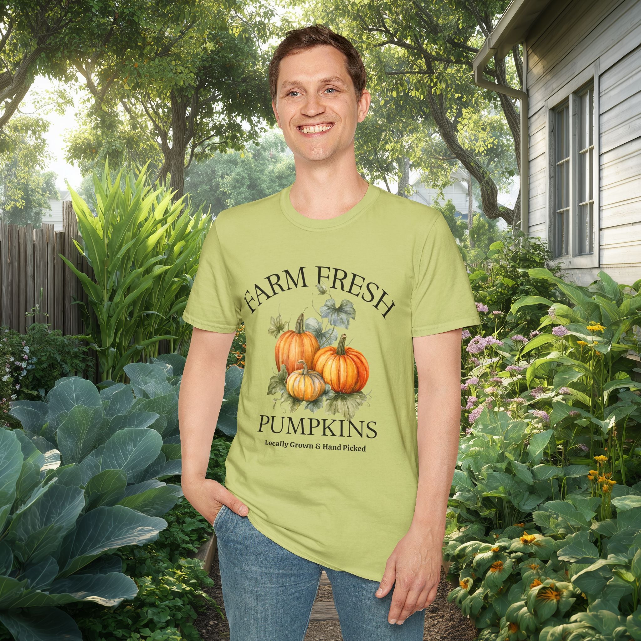 Farm Fresh Pumpkins Tee with Vintage Farm Style