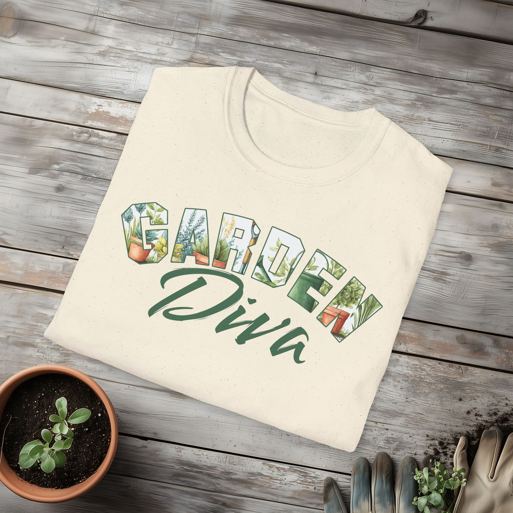 Garden Diva T-Shirt for Plant Lovers and Gardeners