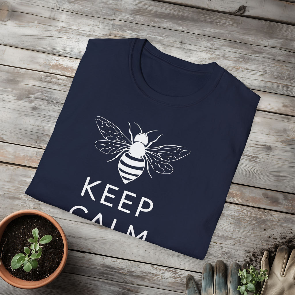 Keep Calm and Bee Bold T-Shirt for Bee and Nature Lovers