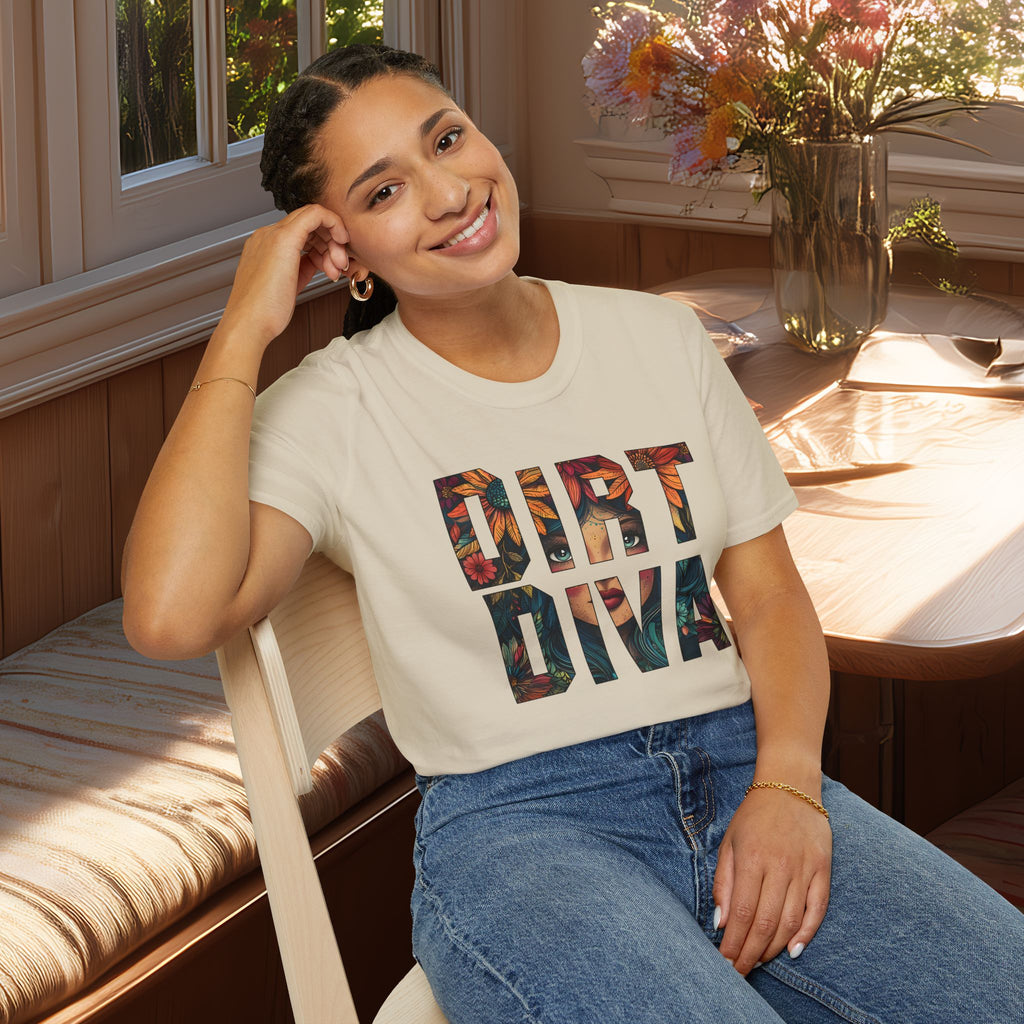 Boho Dirt Diva T-Shirt for  Nature Lovers