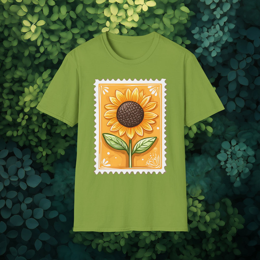 Sunflower Postage Stamp T-Shirt