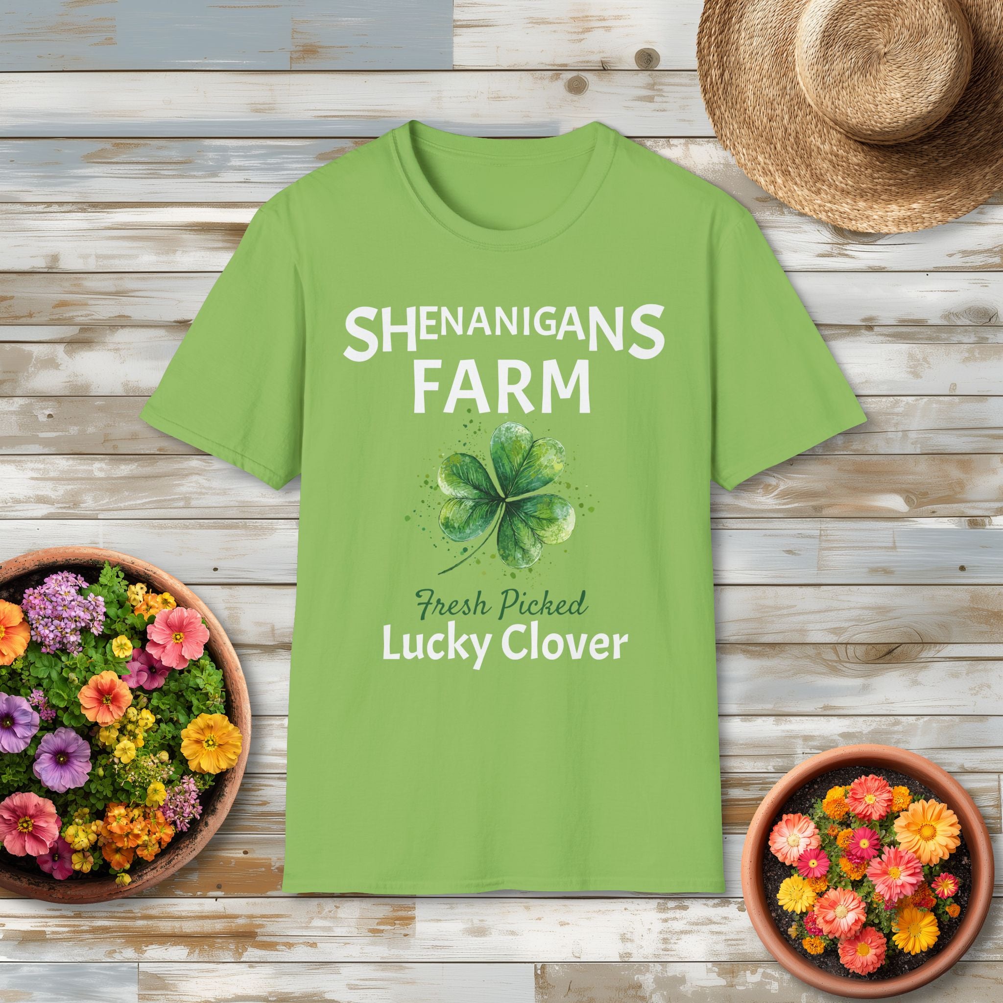 Shenanigans Farm Fresh Lucky Clover T-Shirt