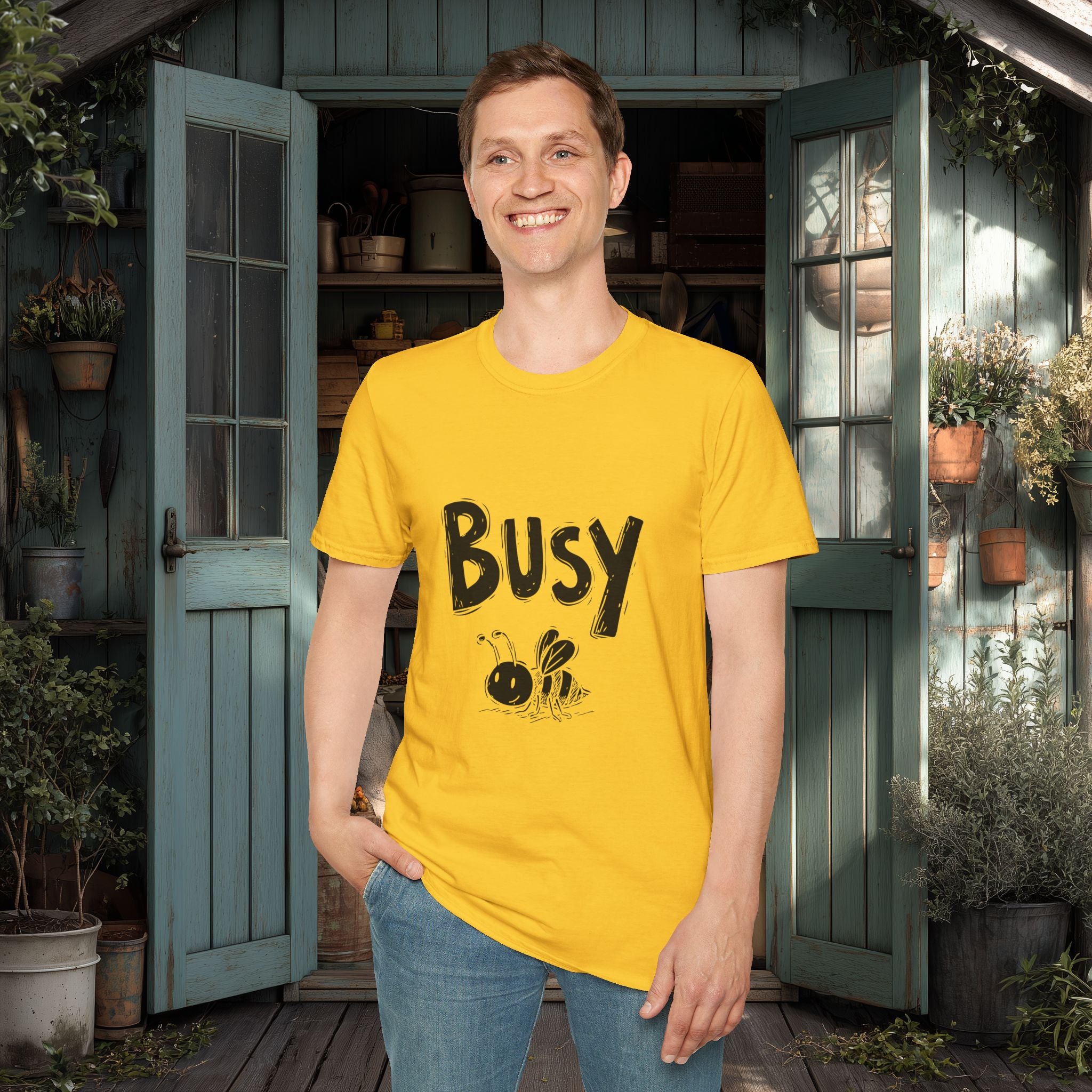 Busy Bee Doodle T-Shirt for Nature Lovers
