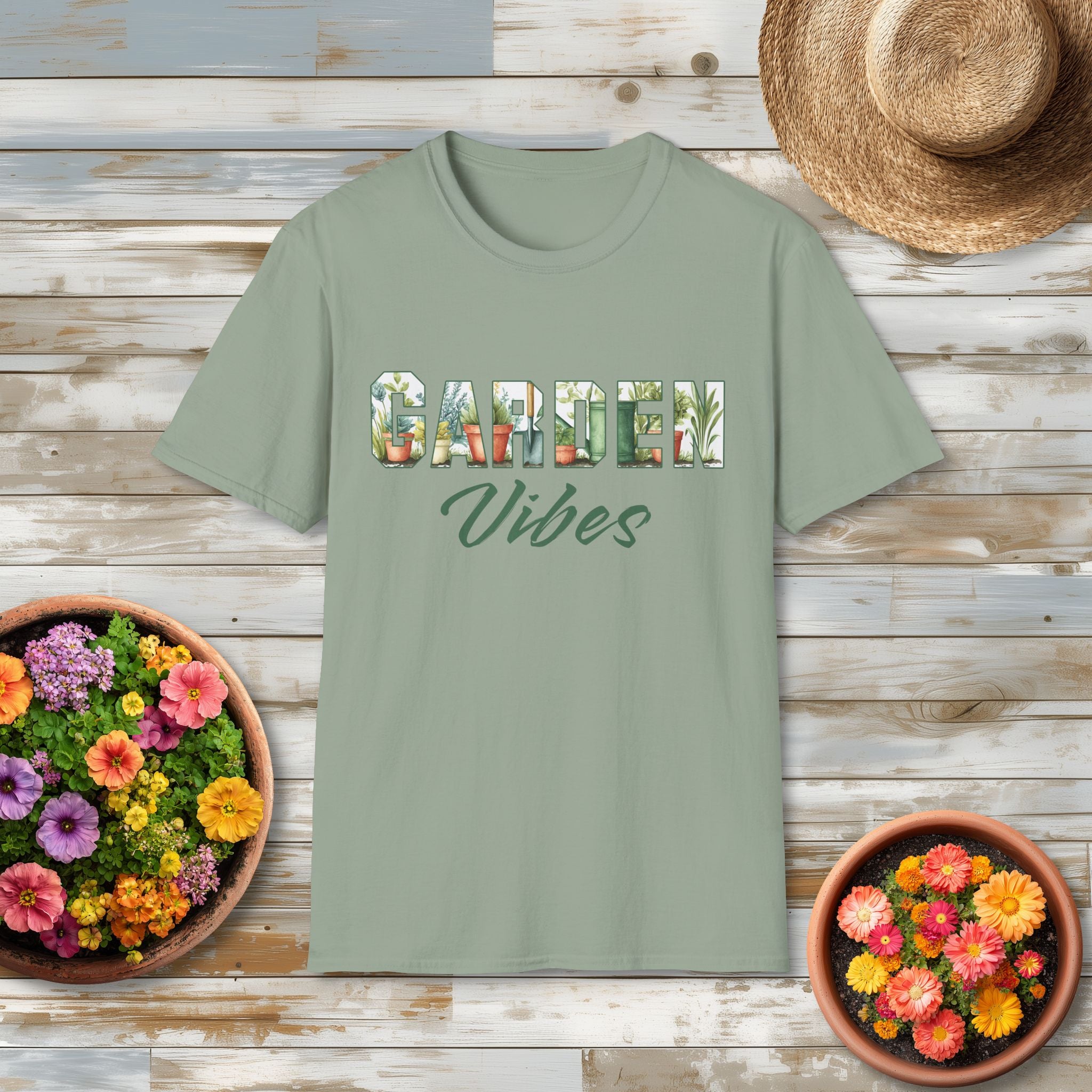 Garden Vibes T-Shirt for Plant Lovers and Gardeners