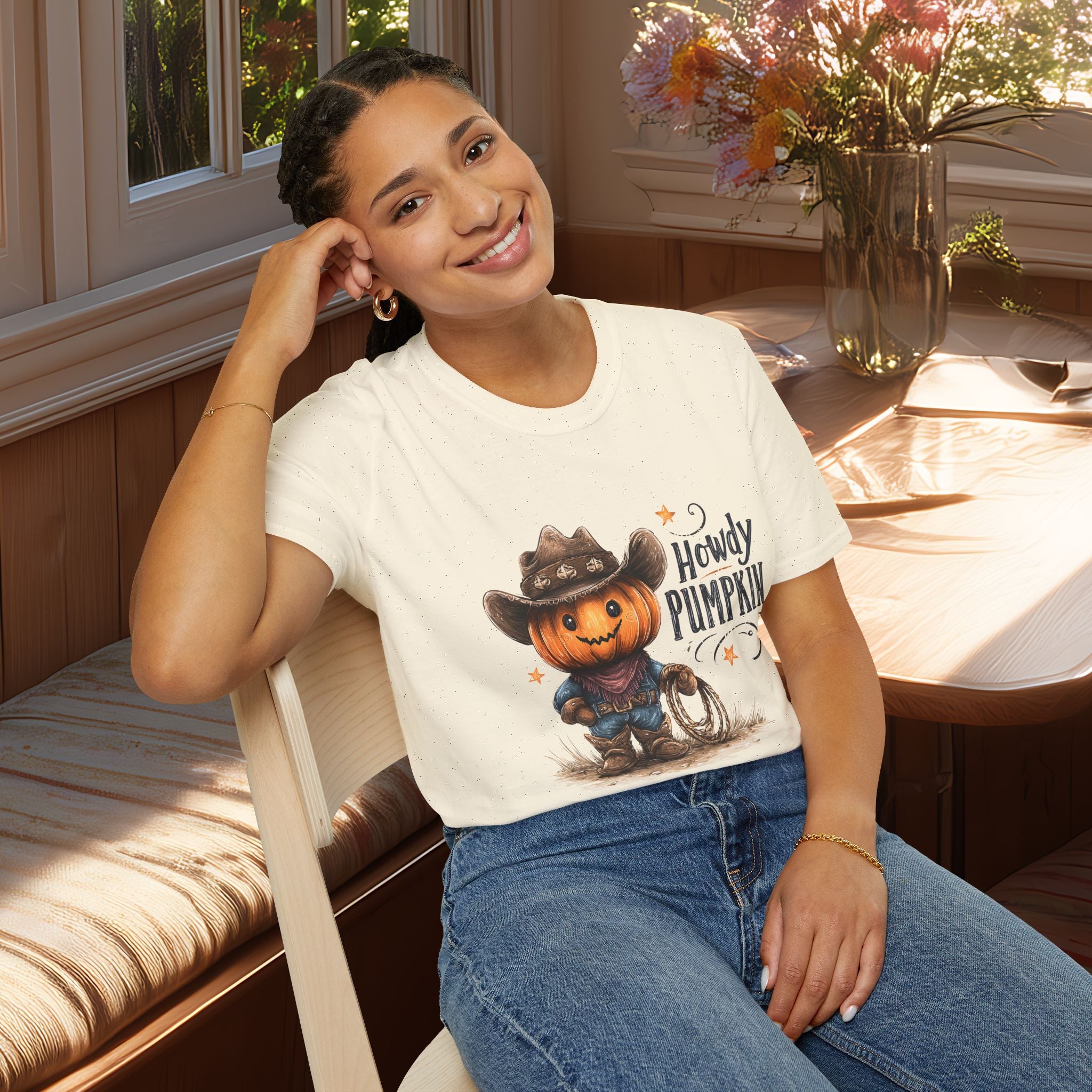 Howdy Pumpkin Cowboy Western T-Shirt