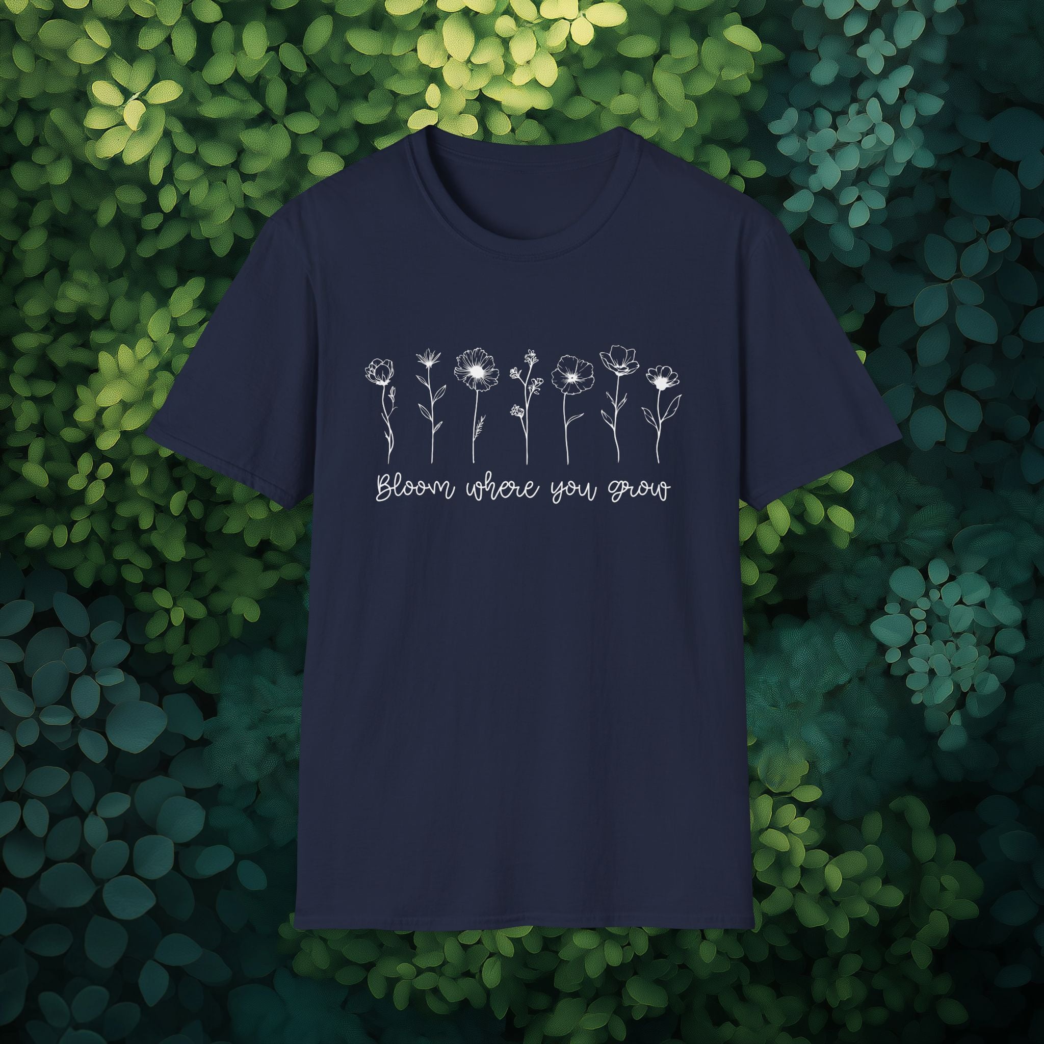 Bloom Where You Grow Motivational T-Shirt