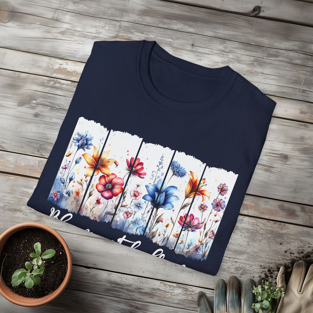 Bloom with Grace  Floral T-shirt for Nature and Flower Lovers