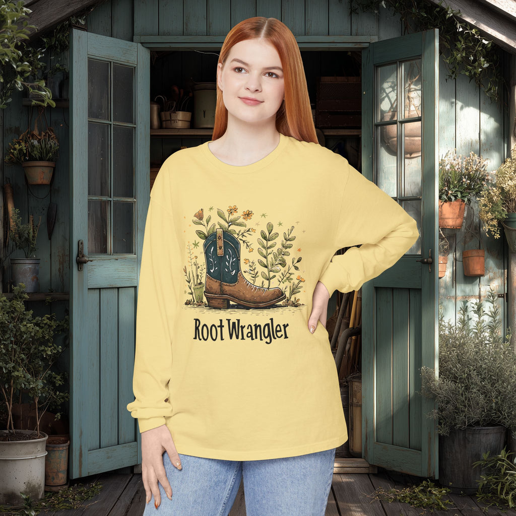 Root Wrangler Western Gardening Long Sleeve T-Shirt
