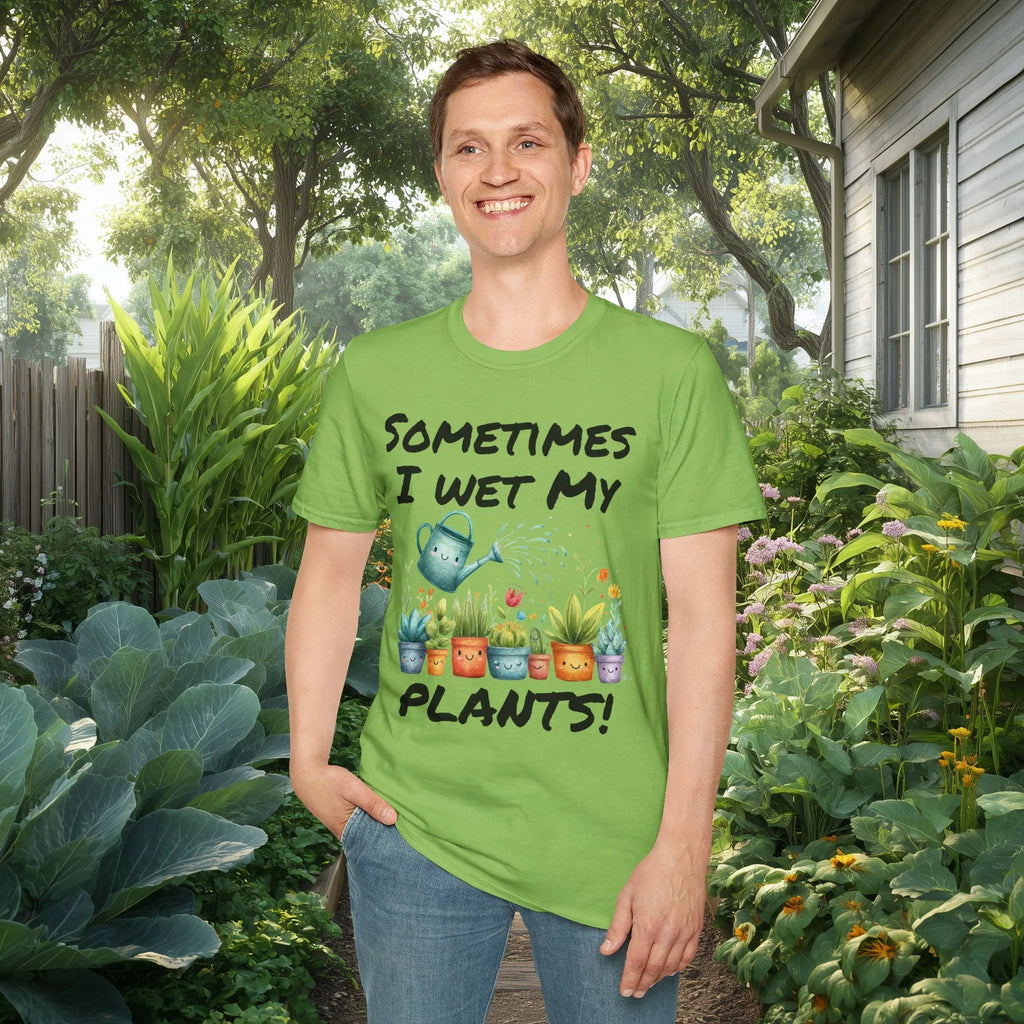 Cartoon Sometimes I Wet My Plants T-Shirt