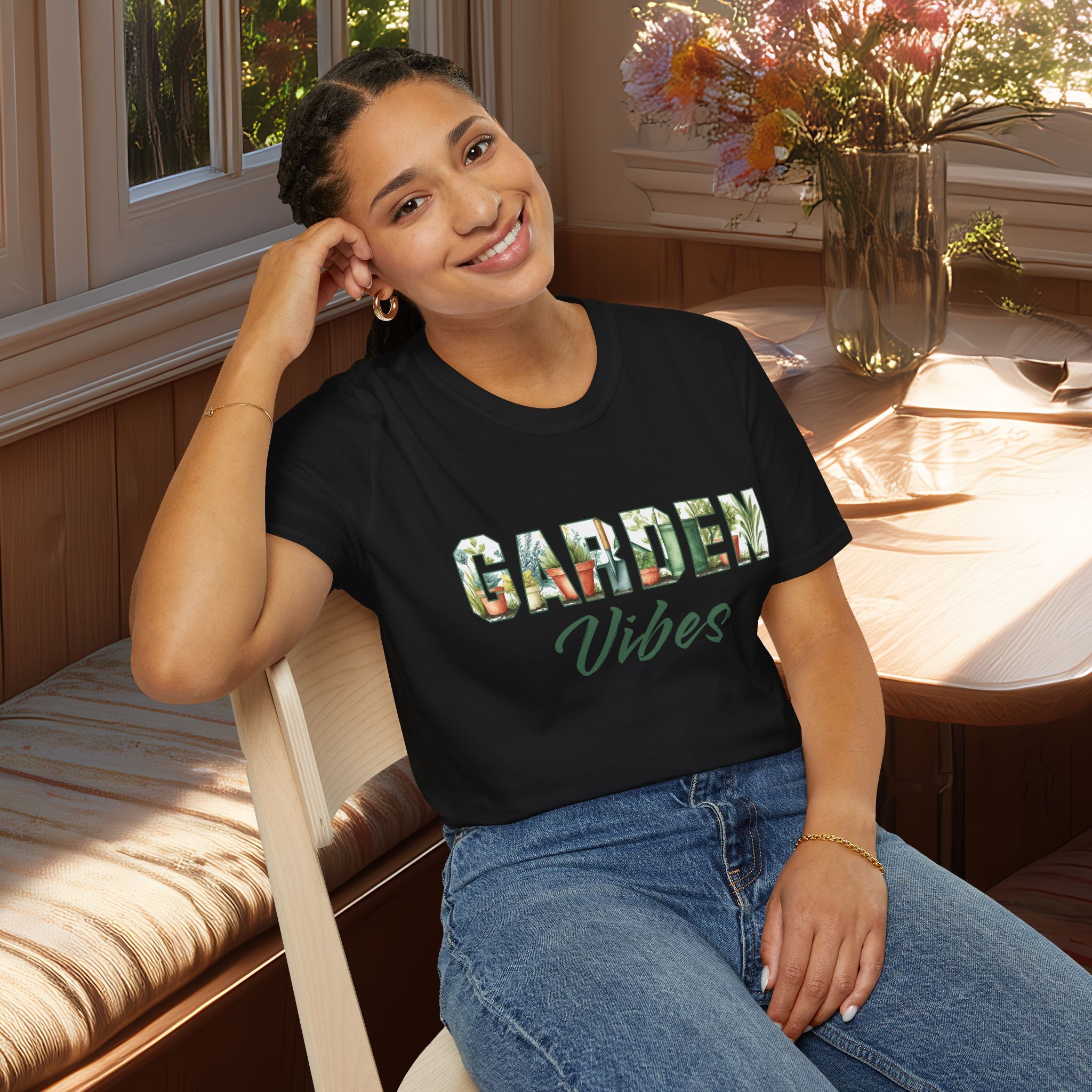 Garden Vibes T-Shirt for Plant Lovers and Gardeners