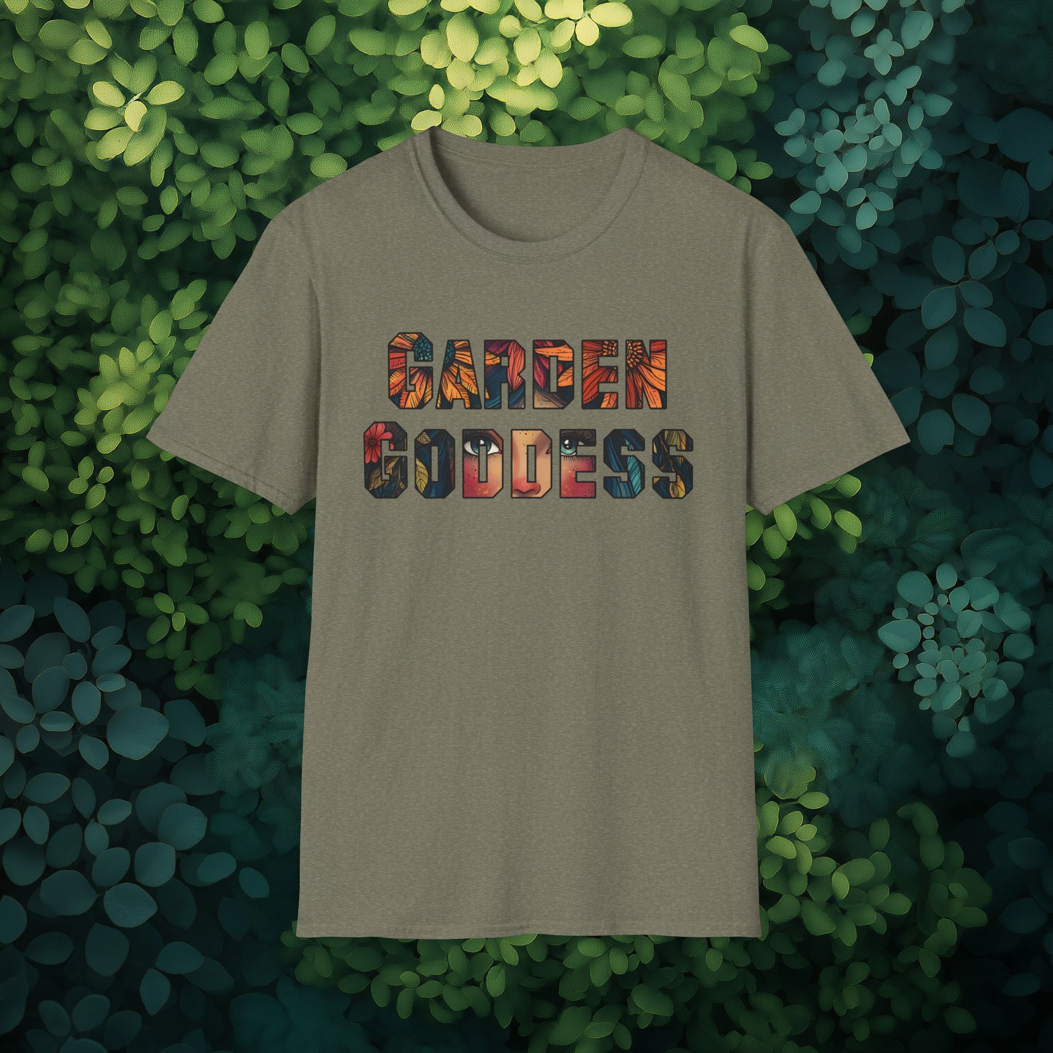 Boho Garden Goddess T-Shirt for  Nature Lovers
