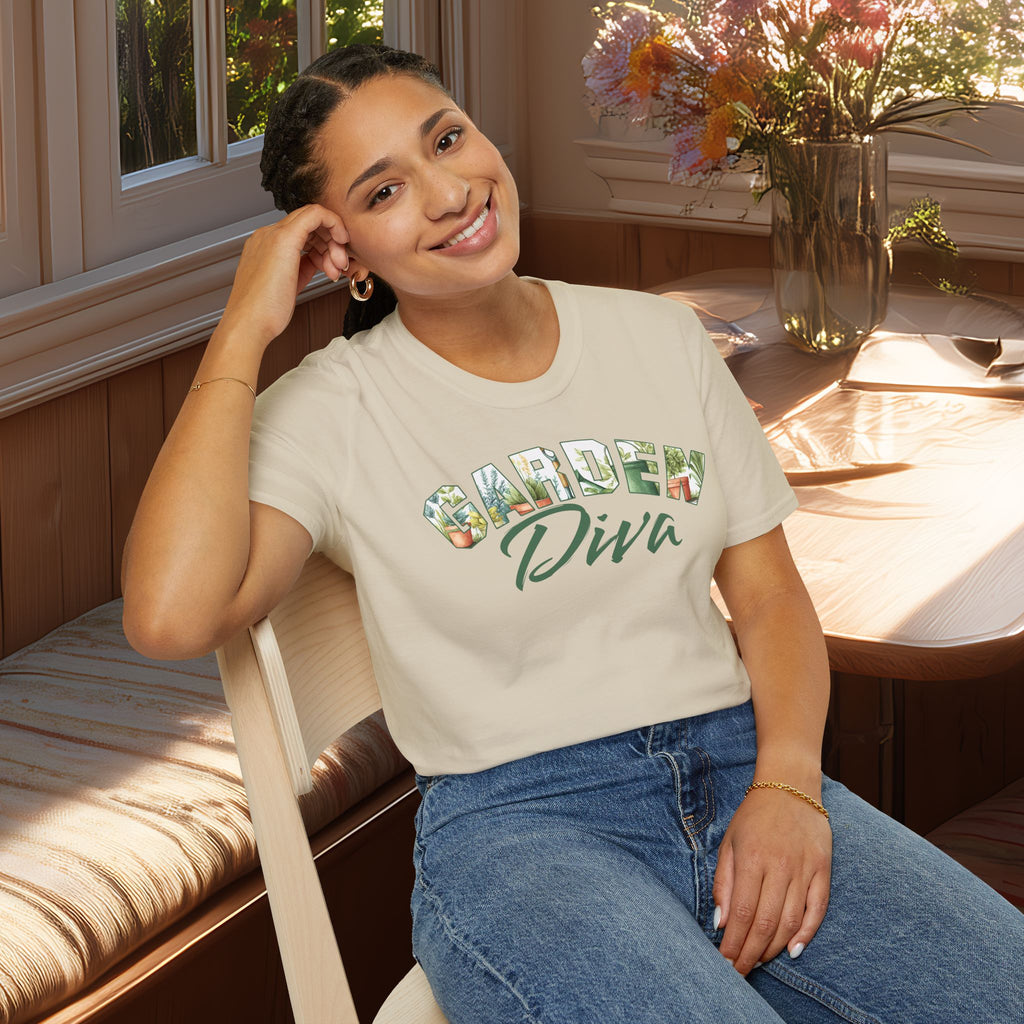 Garden Diva T-Shirt for Plant Lovers and Gardeners