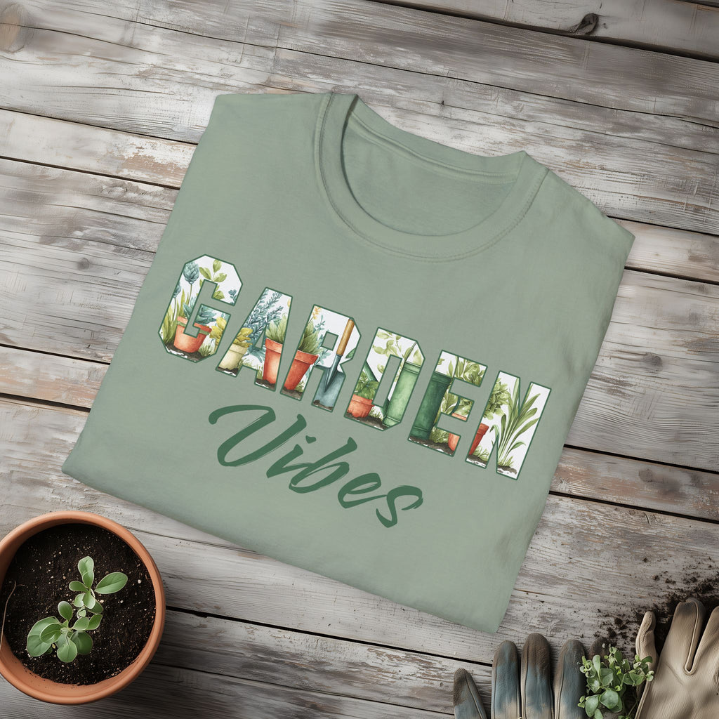 Garden Vibes T-Shirt for Plant Lovers and Gardeners