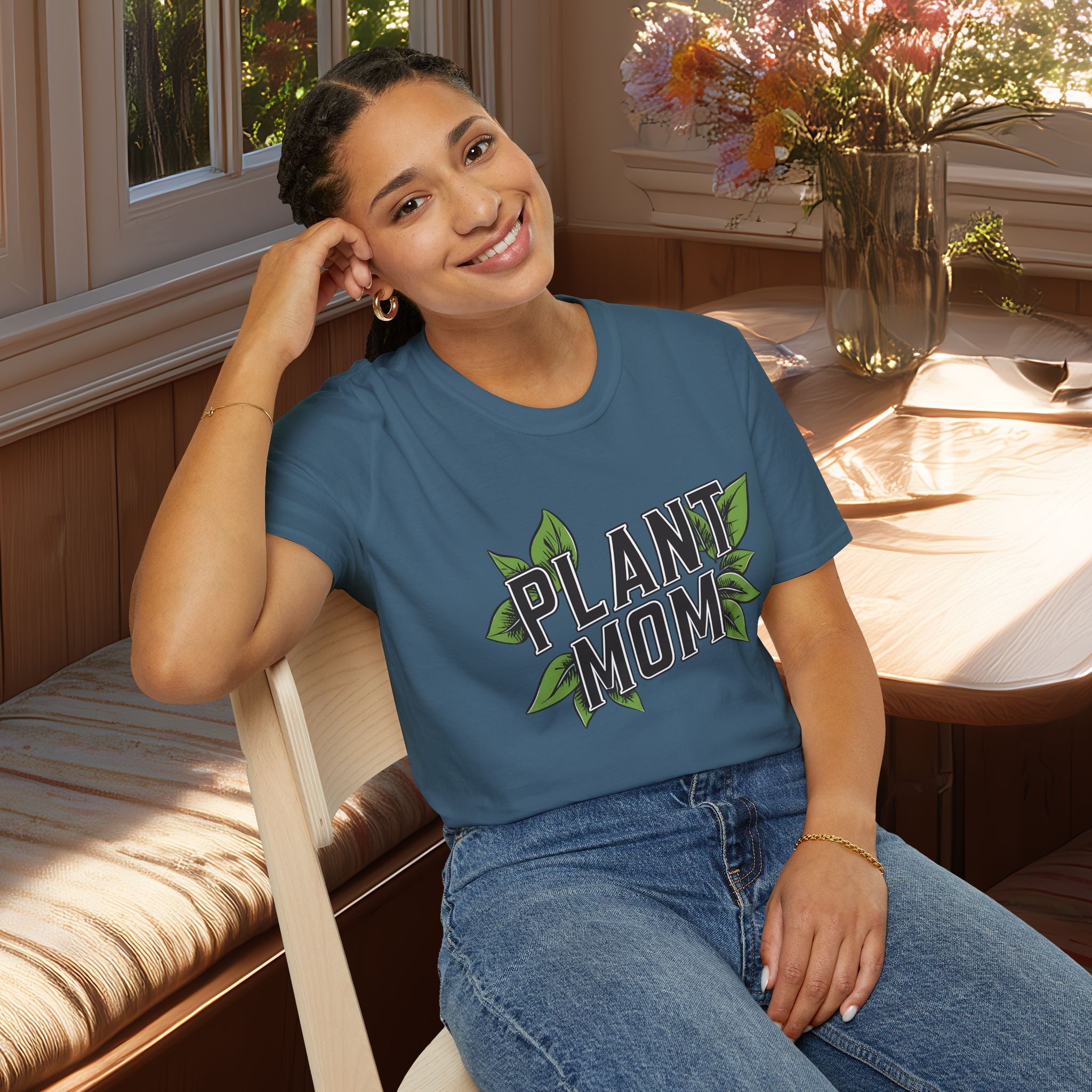 Plant Mom Varsity Shirt for Gardeners