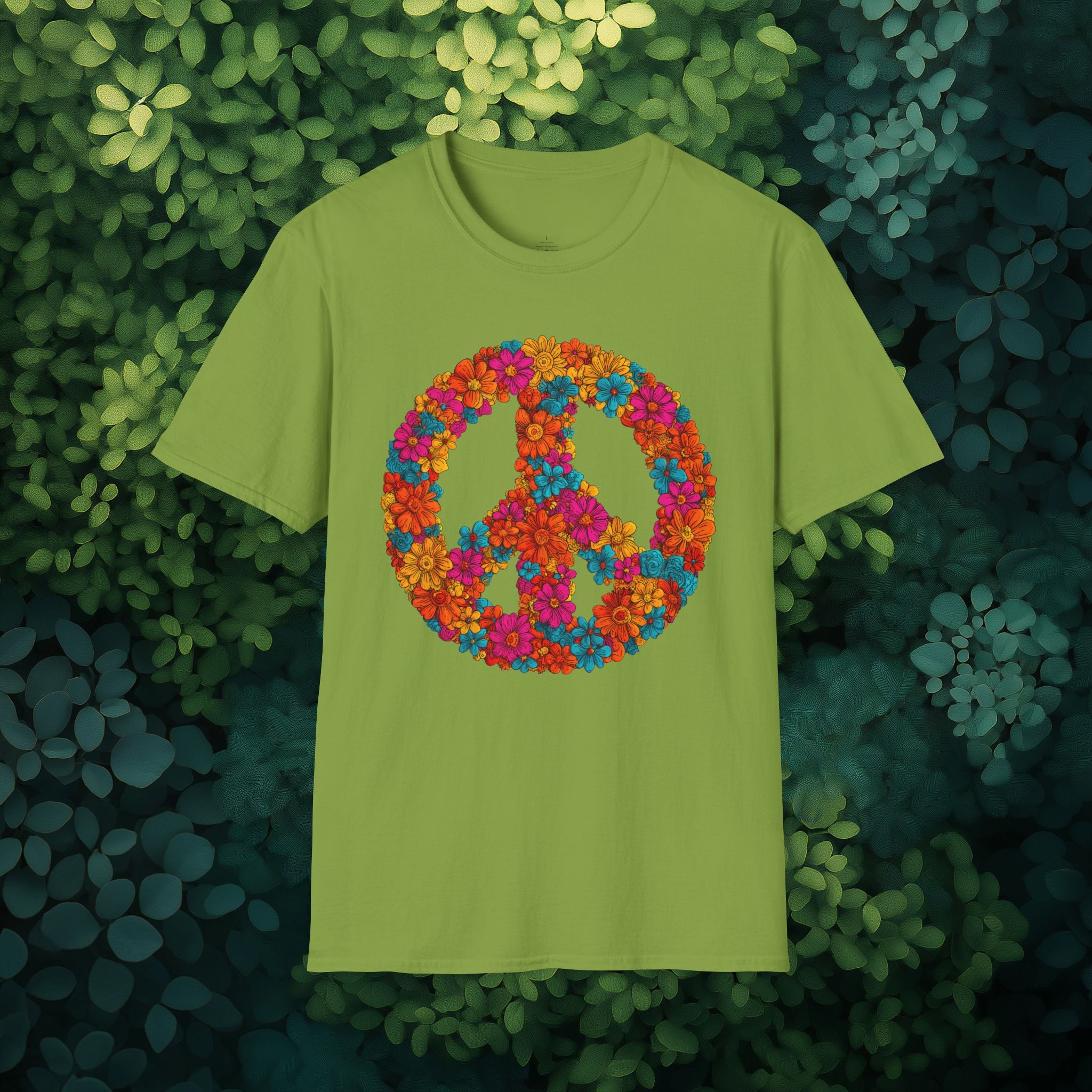 Flower Power Peace Sign Tee