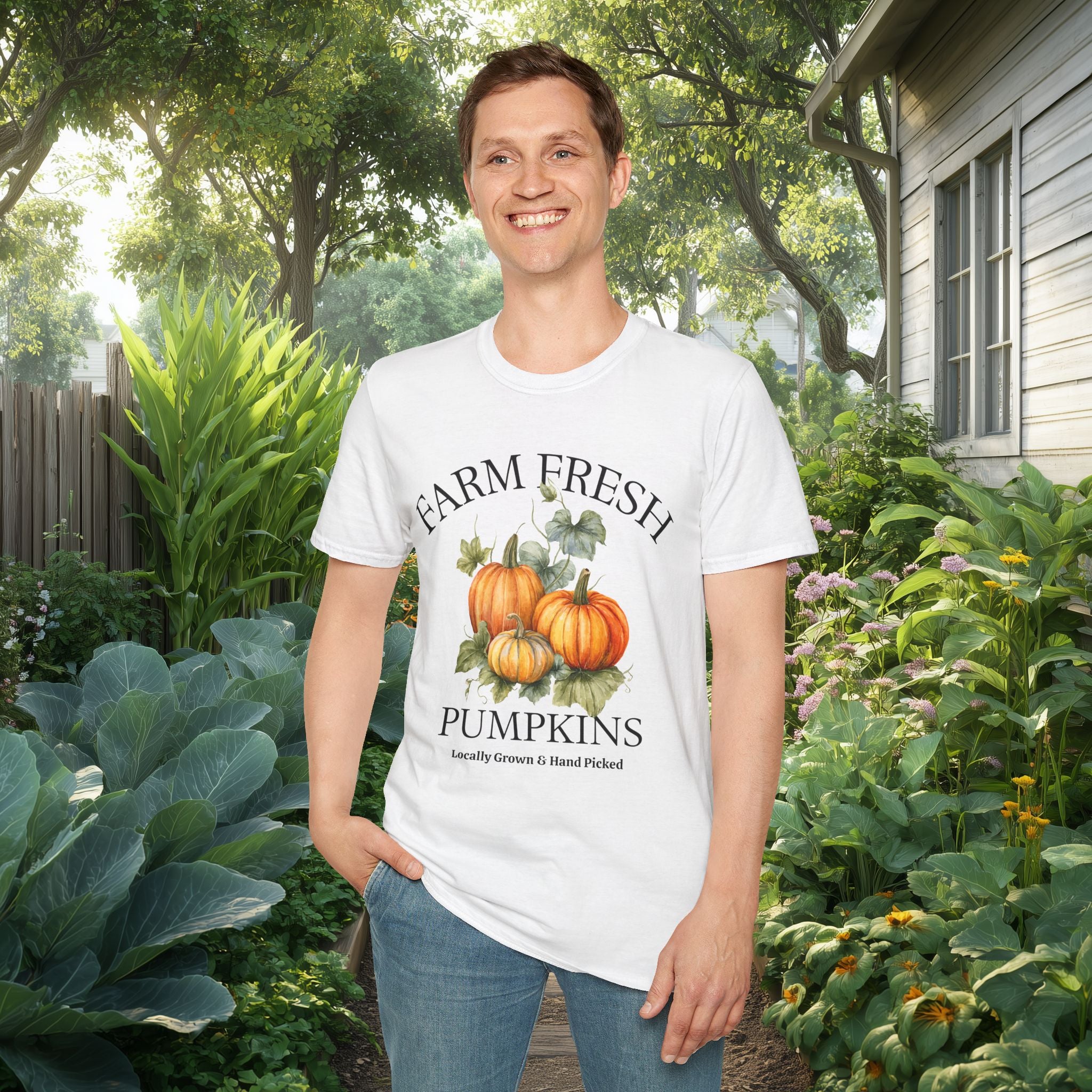 Farm Fresh Pumpkins Tee with Vintage Farm Style