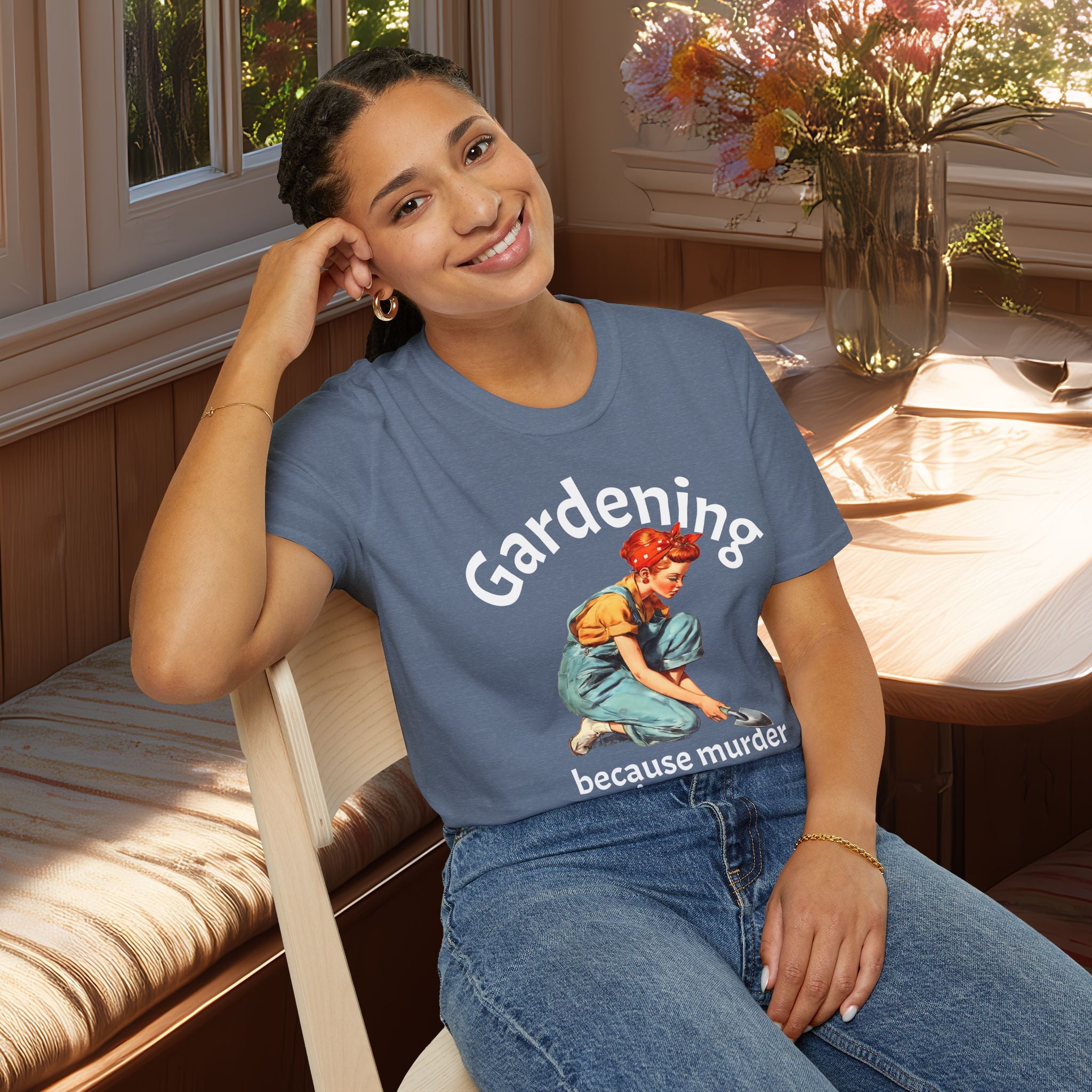 Vintage Murder is Wrong Gardening T-shirt