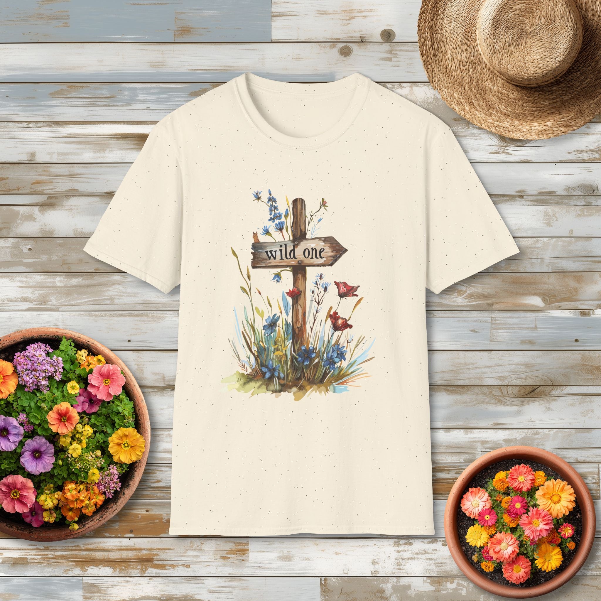 Wild One Wildflower Watercolor T-Shirt