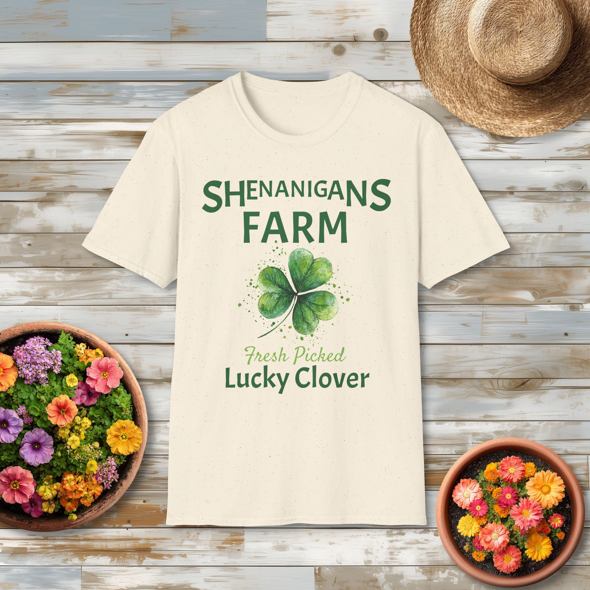 Shenanigans Farm Fresh Lucky Clover T-Shirt