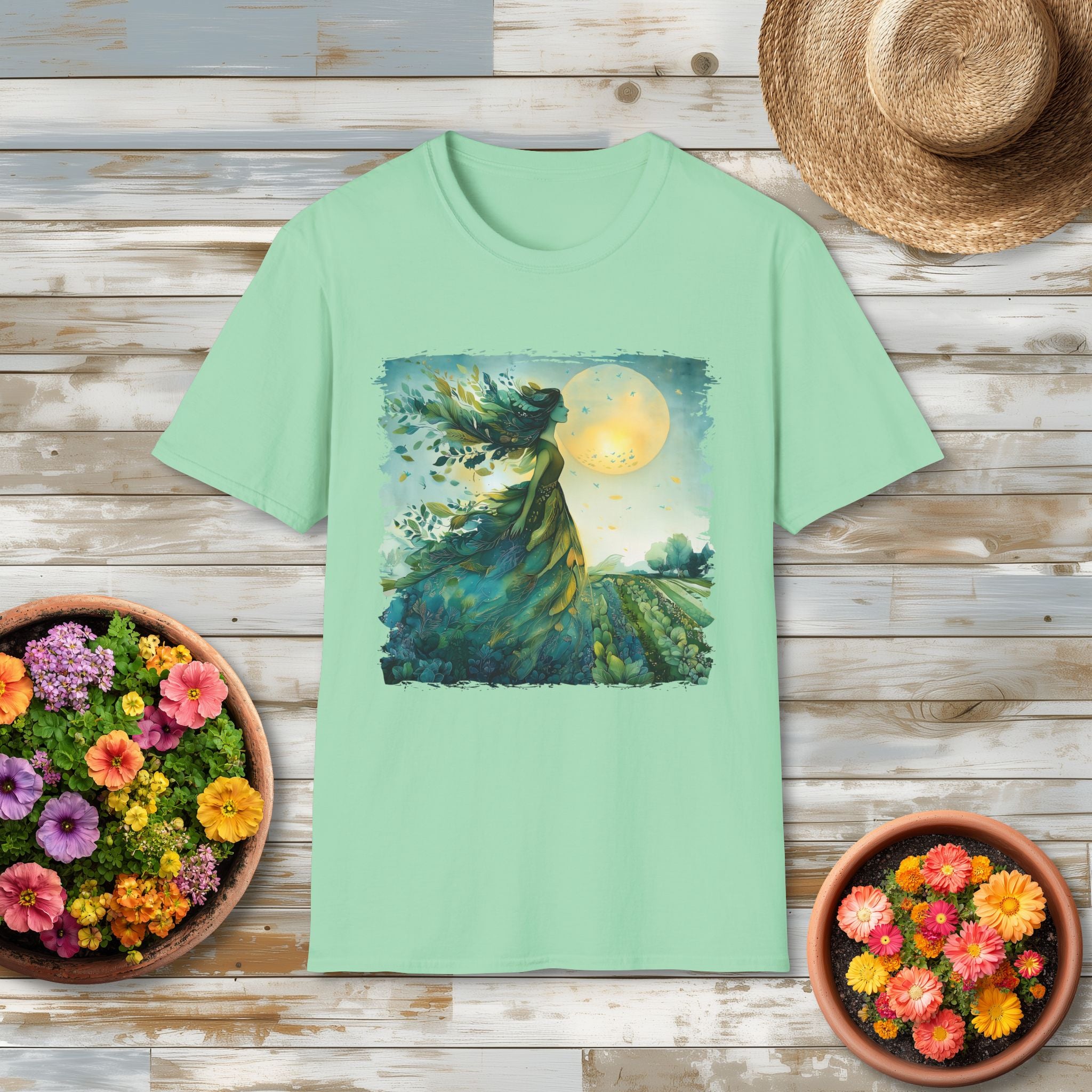 Garden Goddess T-Shirt for Gardeners, Nature Lovers, Summer Casual Wear