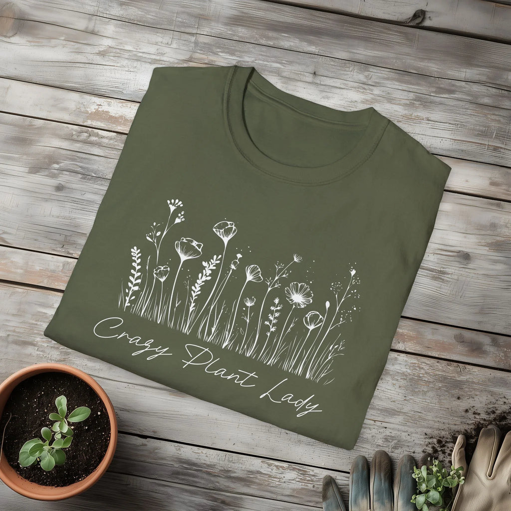 Crazy Plant Lady T-Shirt for Gardeners