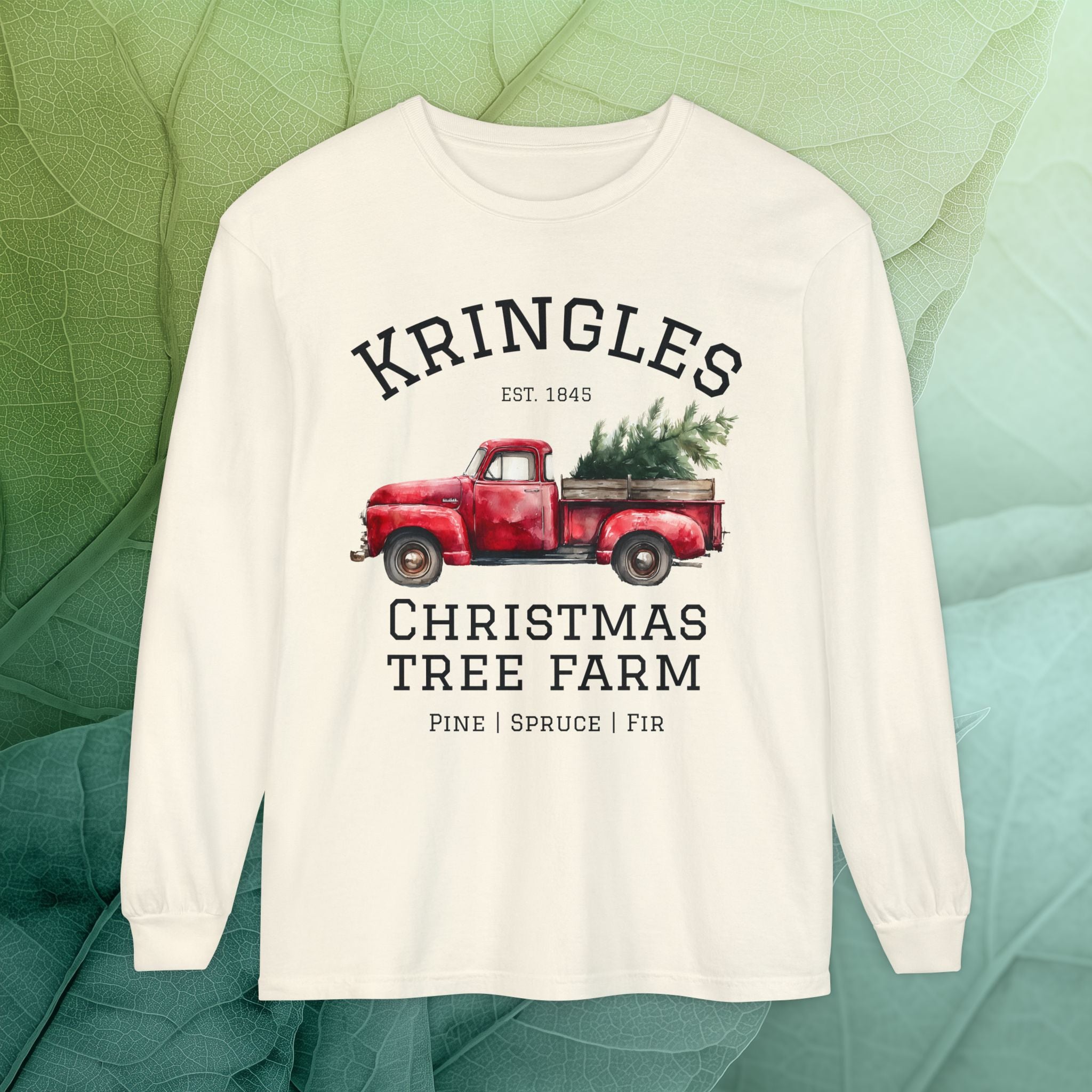 North Pole Christmas Tree Farm Long Sleeve Tee