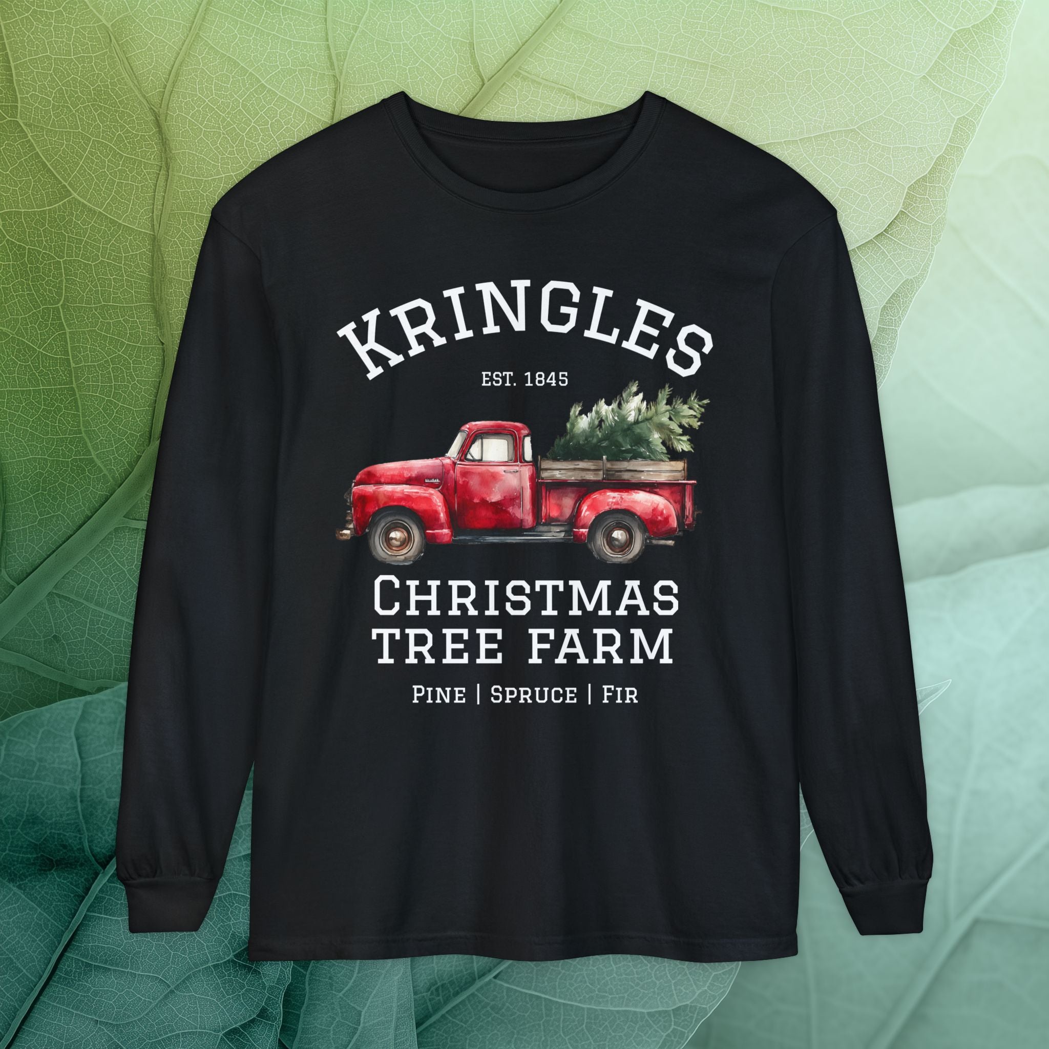 Kringles Christmas Tree Farm Long Sleeve Tee