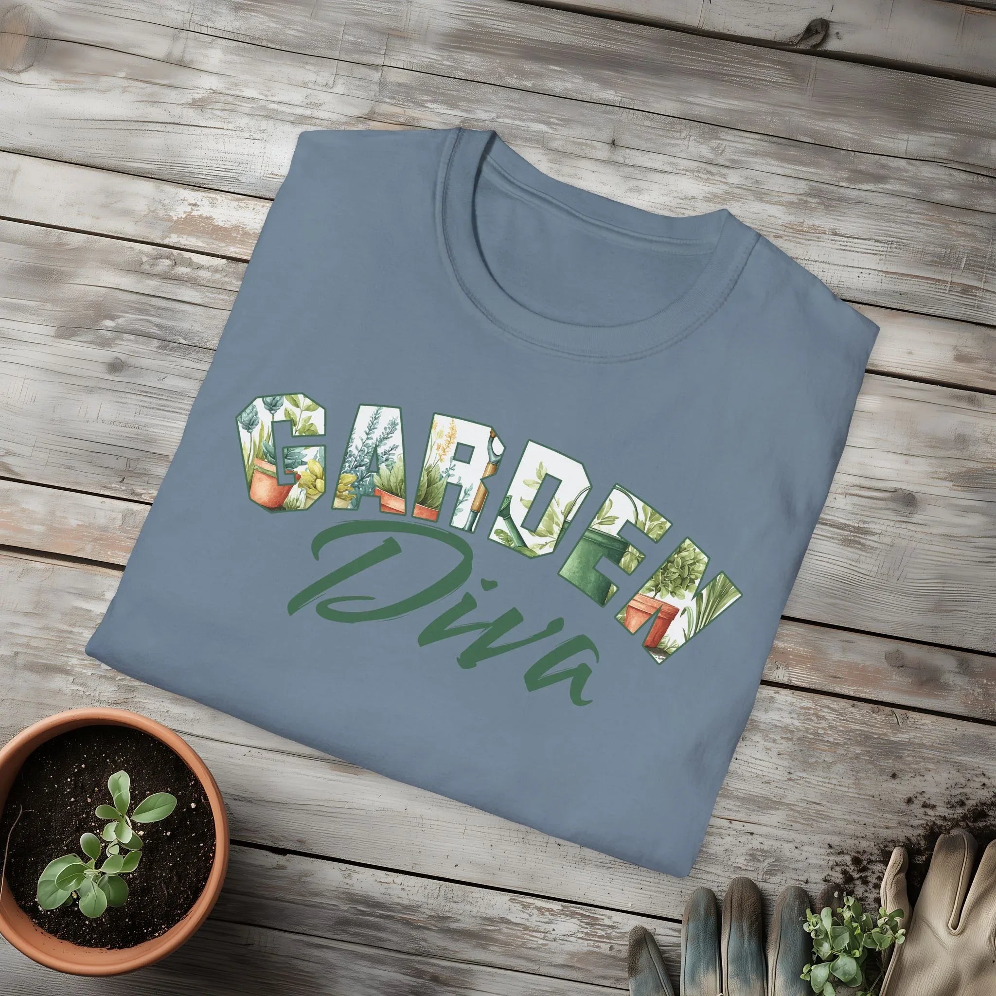 Garden Diva T-Shirt for Plant Lovers and Gardeners