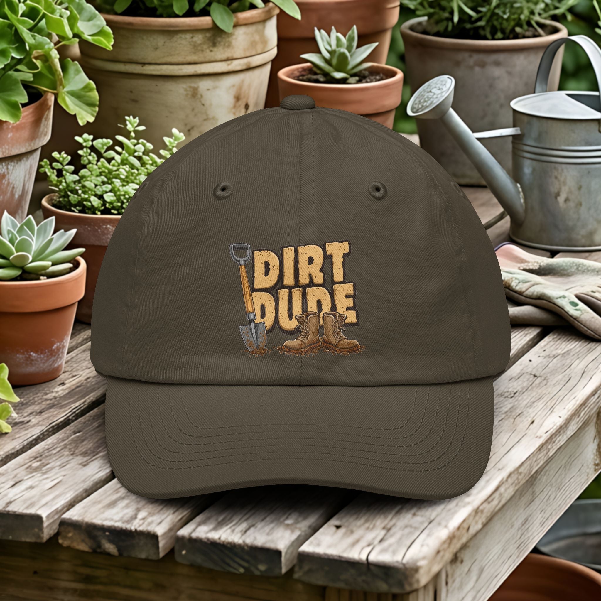 Dirt Dude Gardening Dad Hat for Men