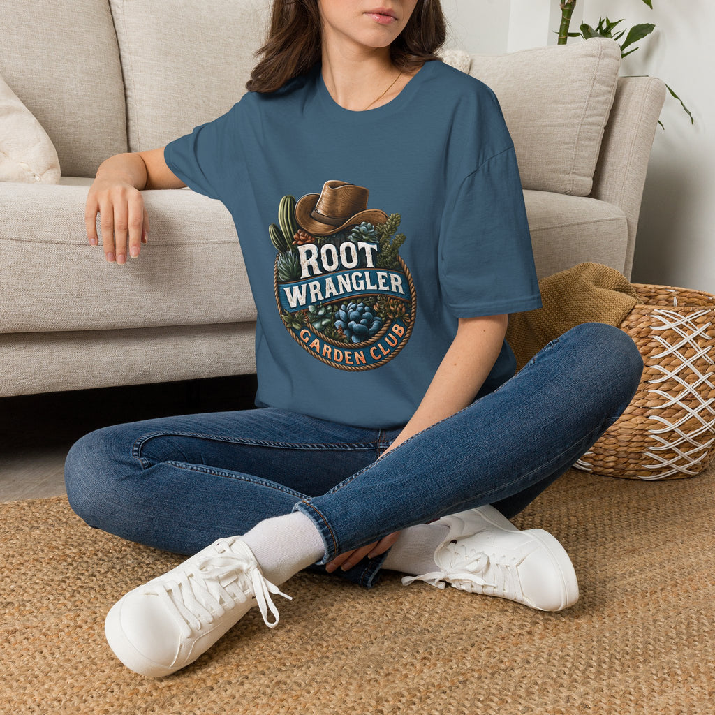 Retro Western Root Wrangler Garden Club T-Shirt