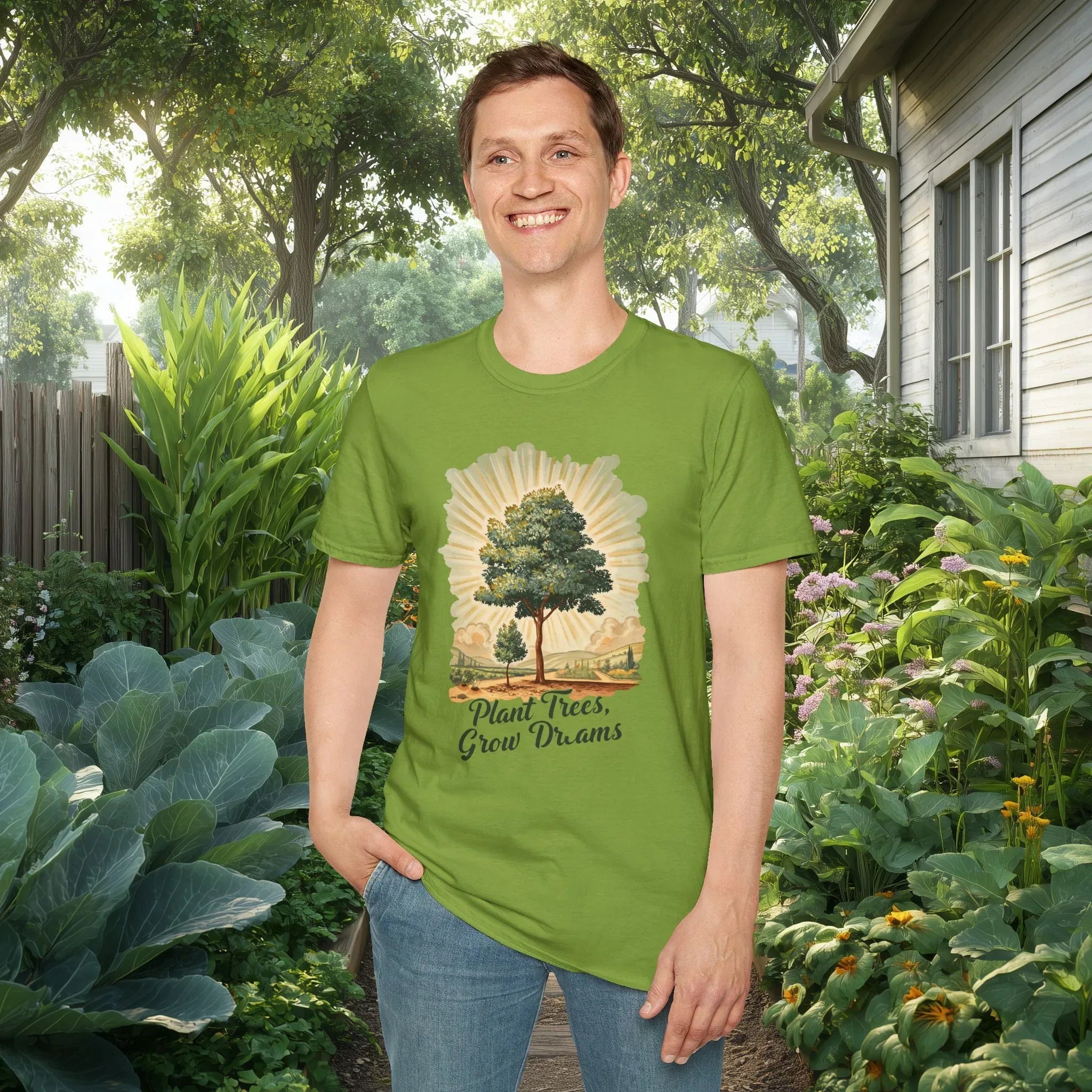 Plant Trees Grow Dreams Vintage Style T-Shirt