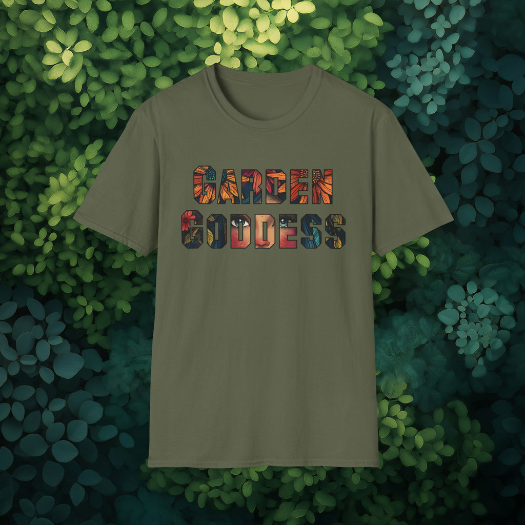 Boho Garden Goddess T-Shirt for  Nature Lovers