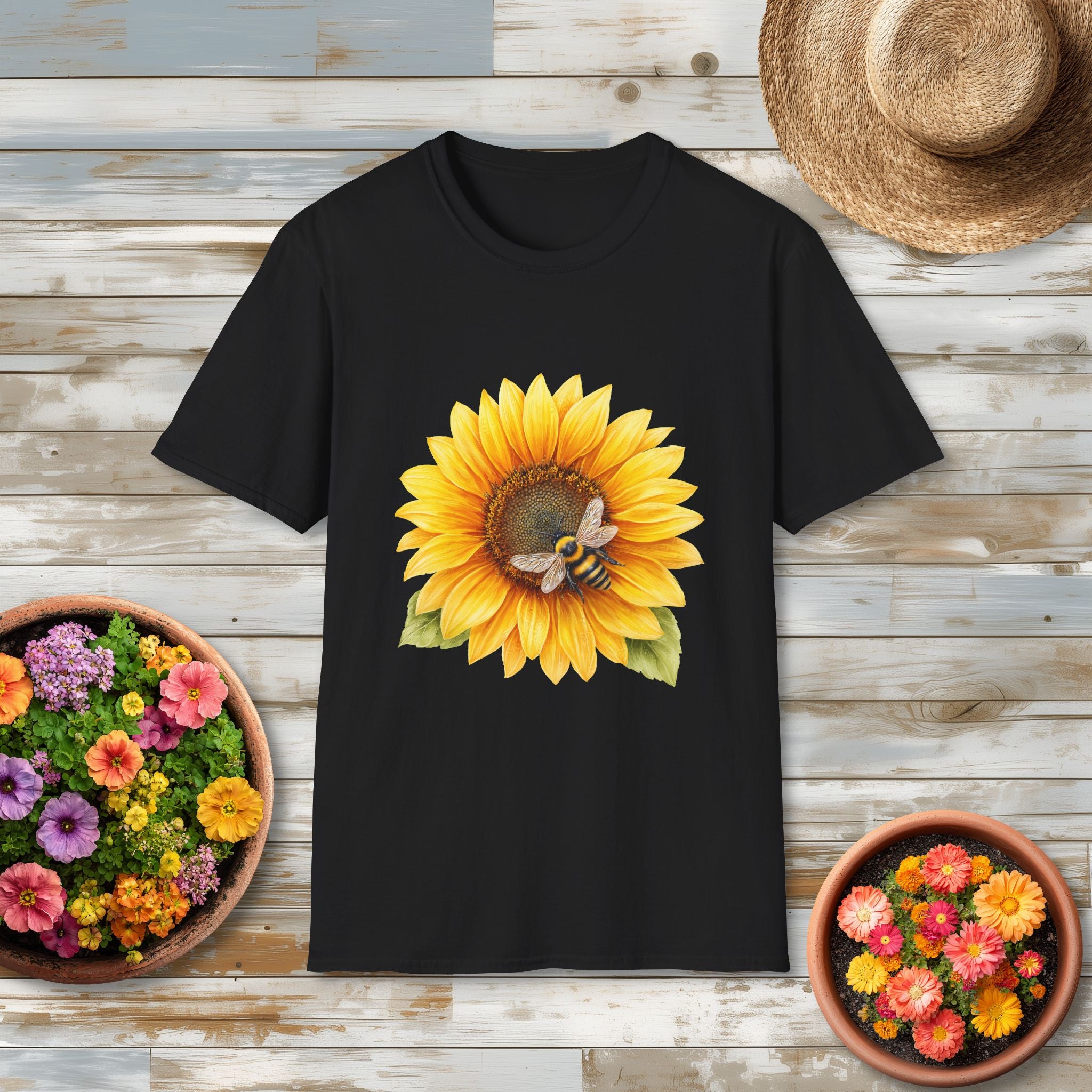 Sunflower and Honeybee T-Shirt