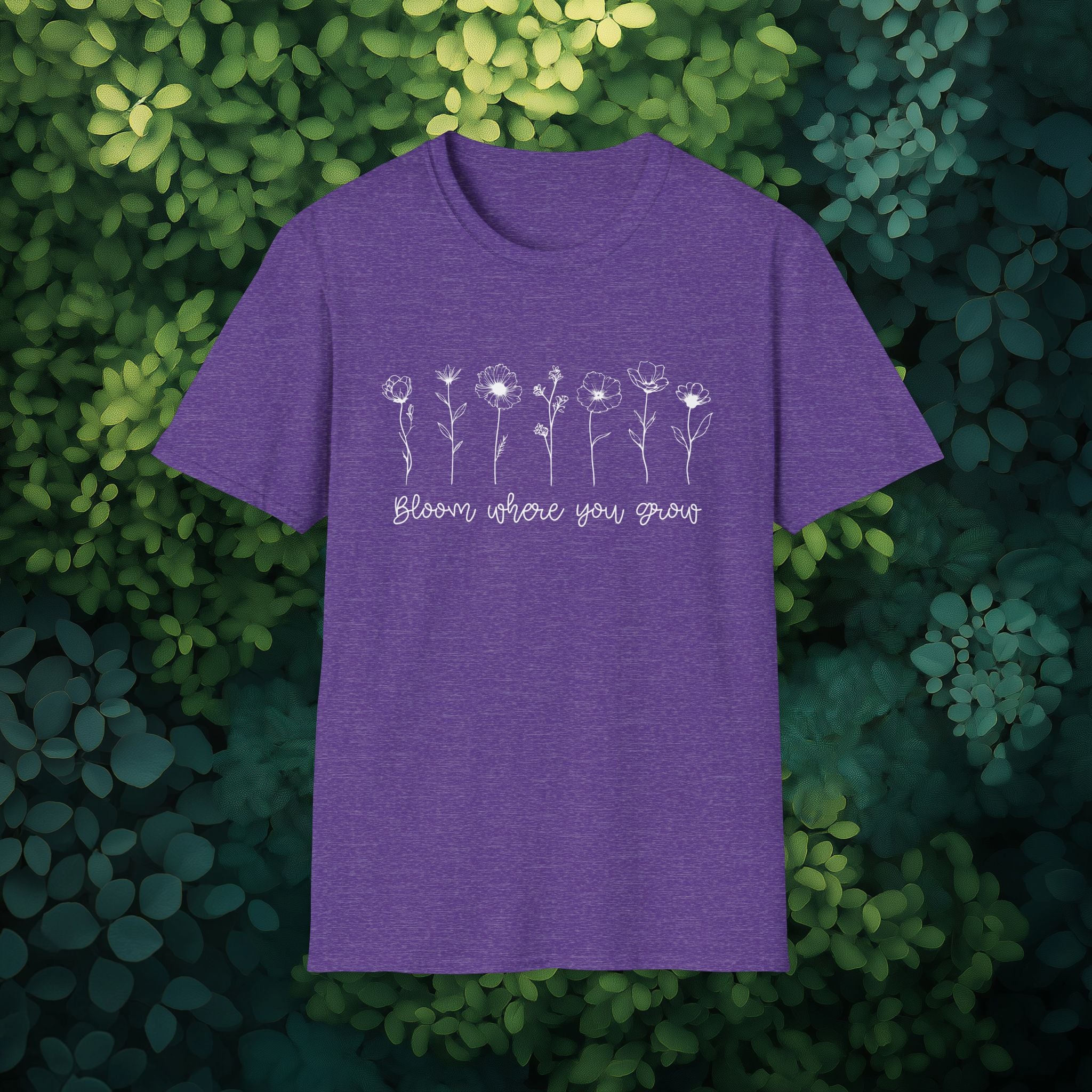 Bloom Where You Grow Motivational T-Shirt
