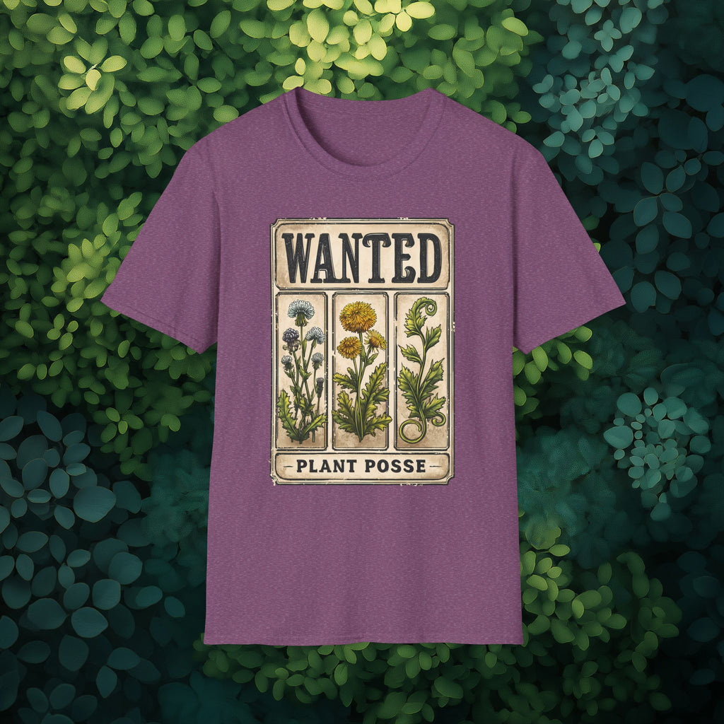 Wanted Poster Weed Plant Posse T-Shirt – Punny Garden Humor