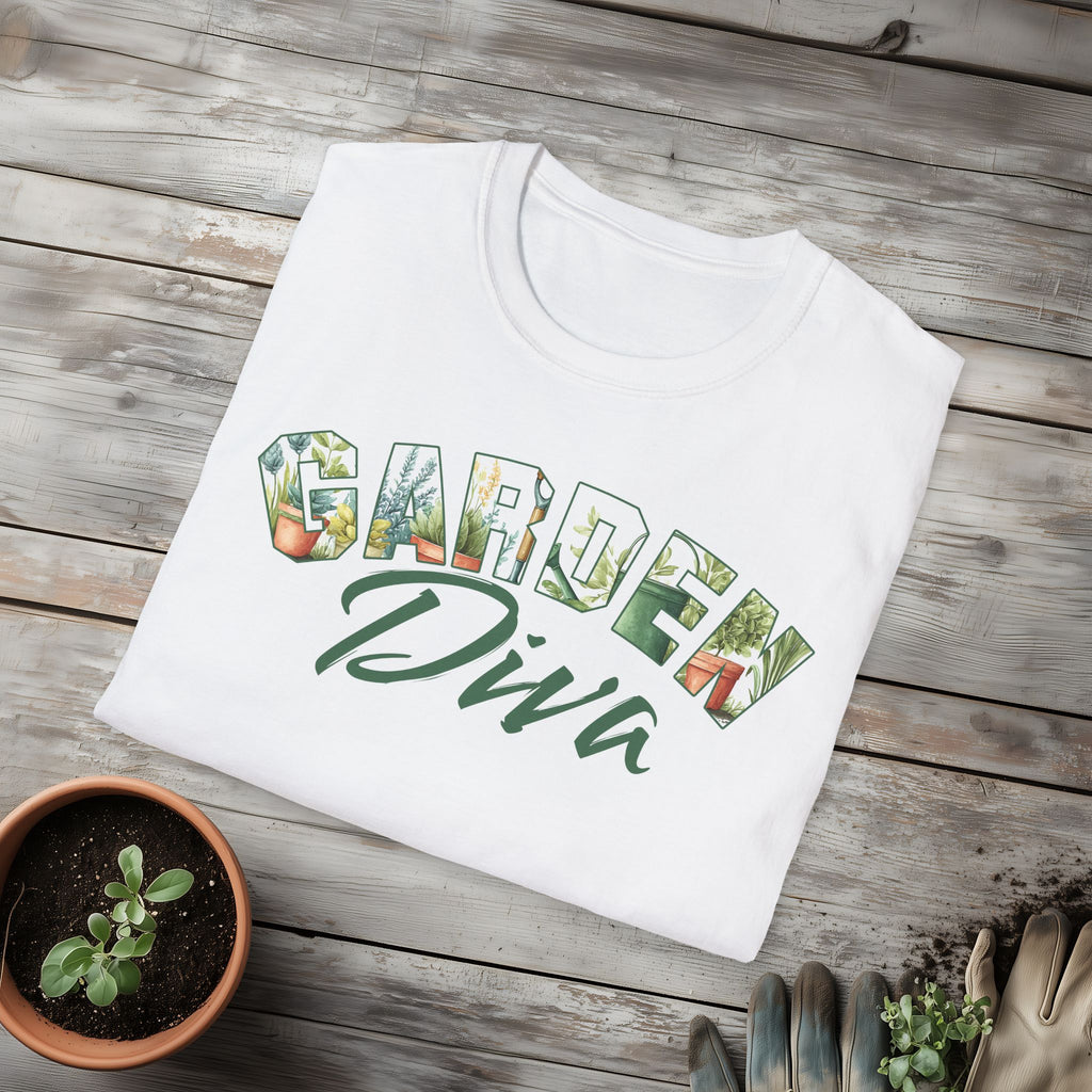 Garden Diva T-Shirt for Plant Lovers and Gardeners