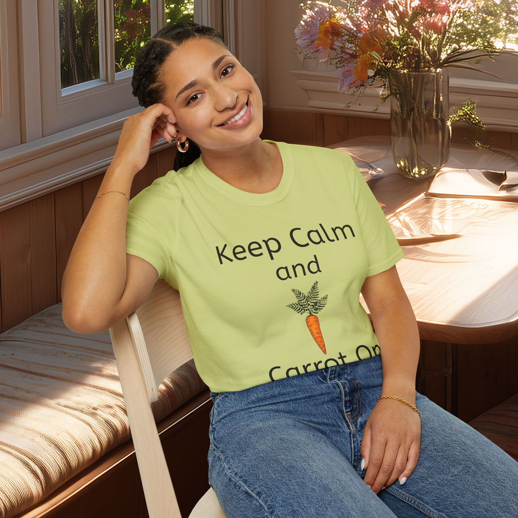 Keep Calm and Carrot On T-Shirt for Garden Lovers