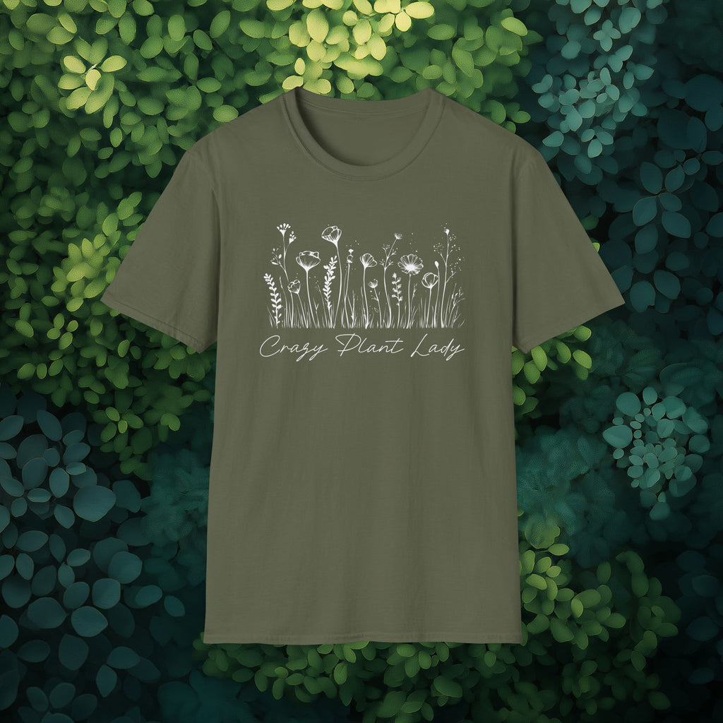 Crazy Plant Lady T-Shirt for Gardeners