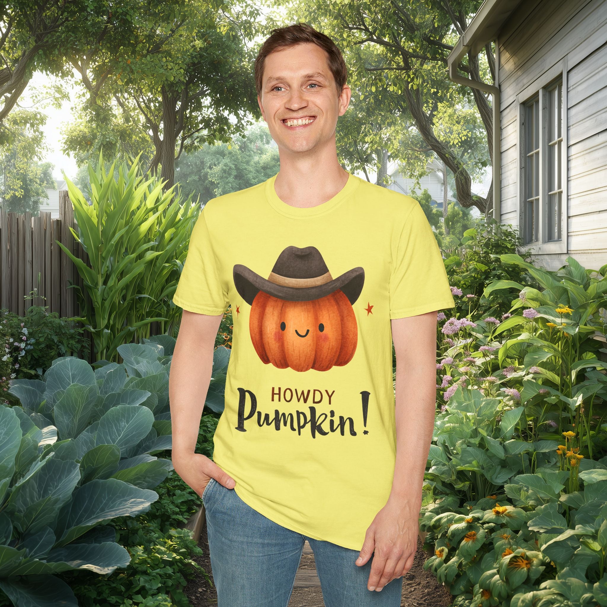 Howdy Pumpkin T-Shirt - Modern Minimalist Vibe